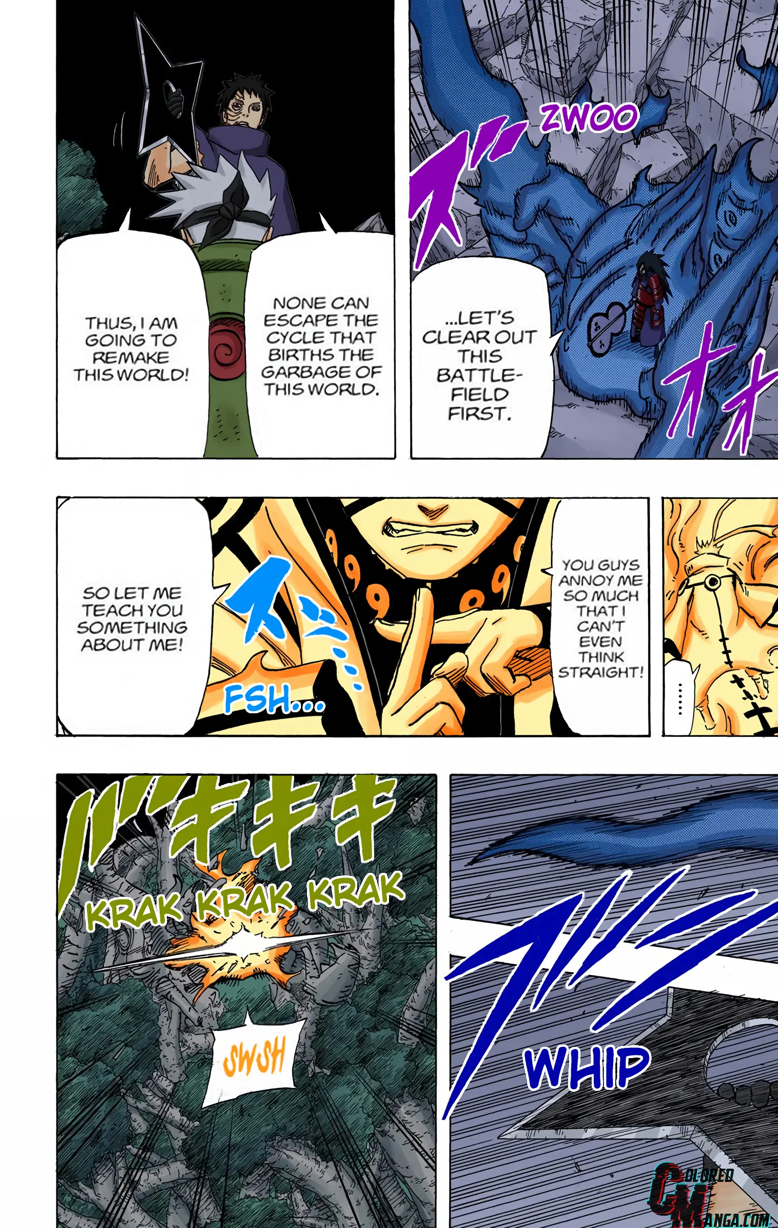 Naruto Colored Manga Online, chapter 608, page 16
