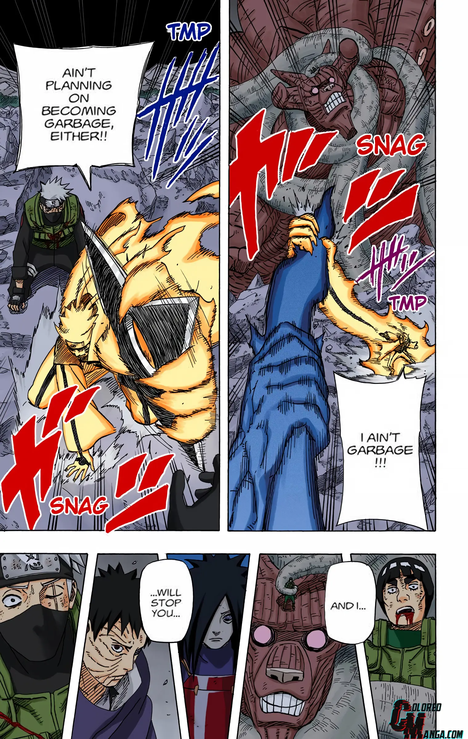 Naruto Colored Manga Online, chapter 608, page 17