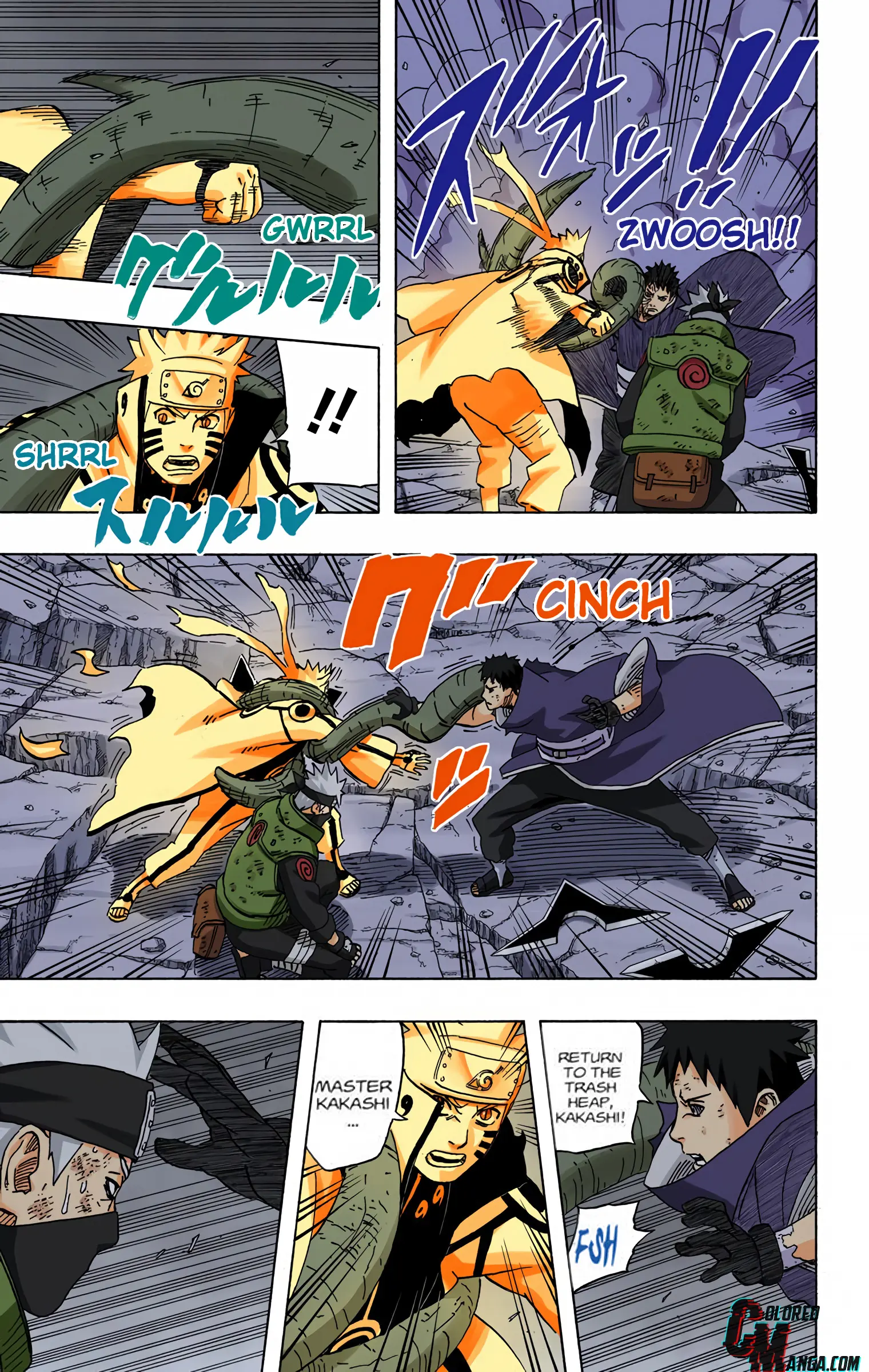 Naruto Colored Manga Online, chapter 609, page 3