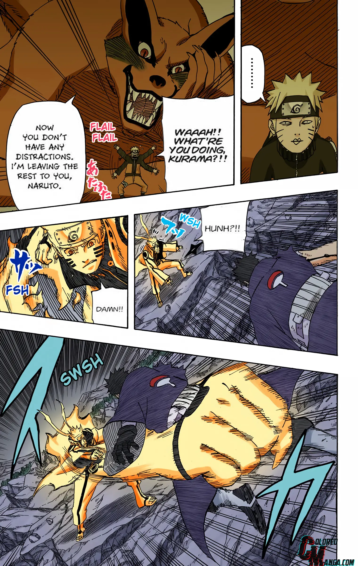 Naruto Colored Manga Online, chapter 609, page 9