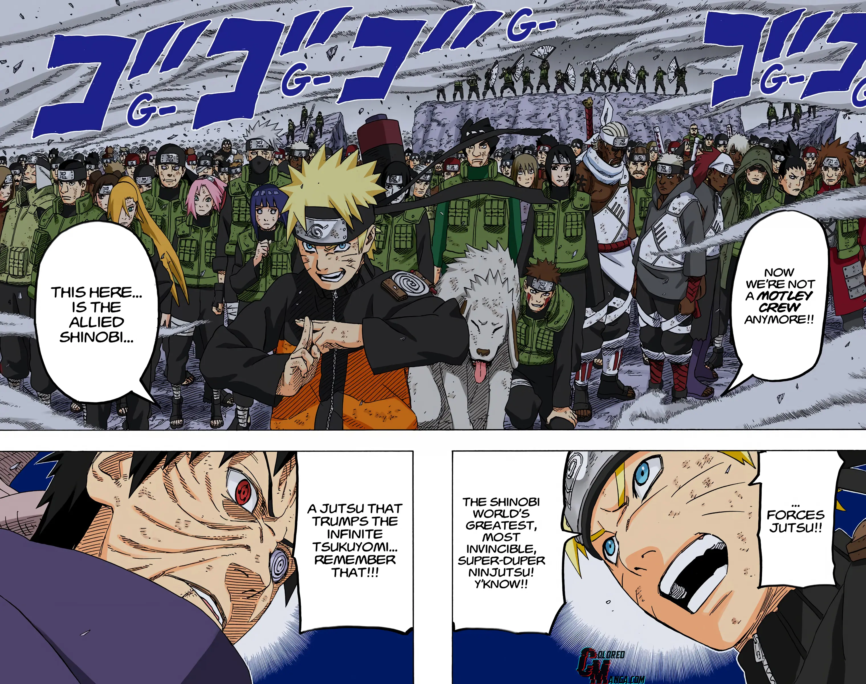 Naruto Colored Manga Online, chapter 611, page 16