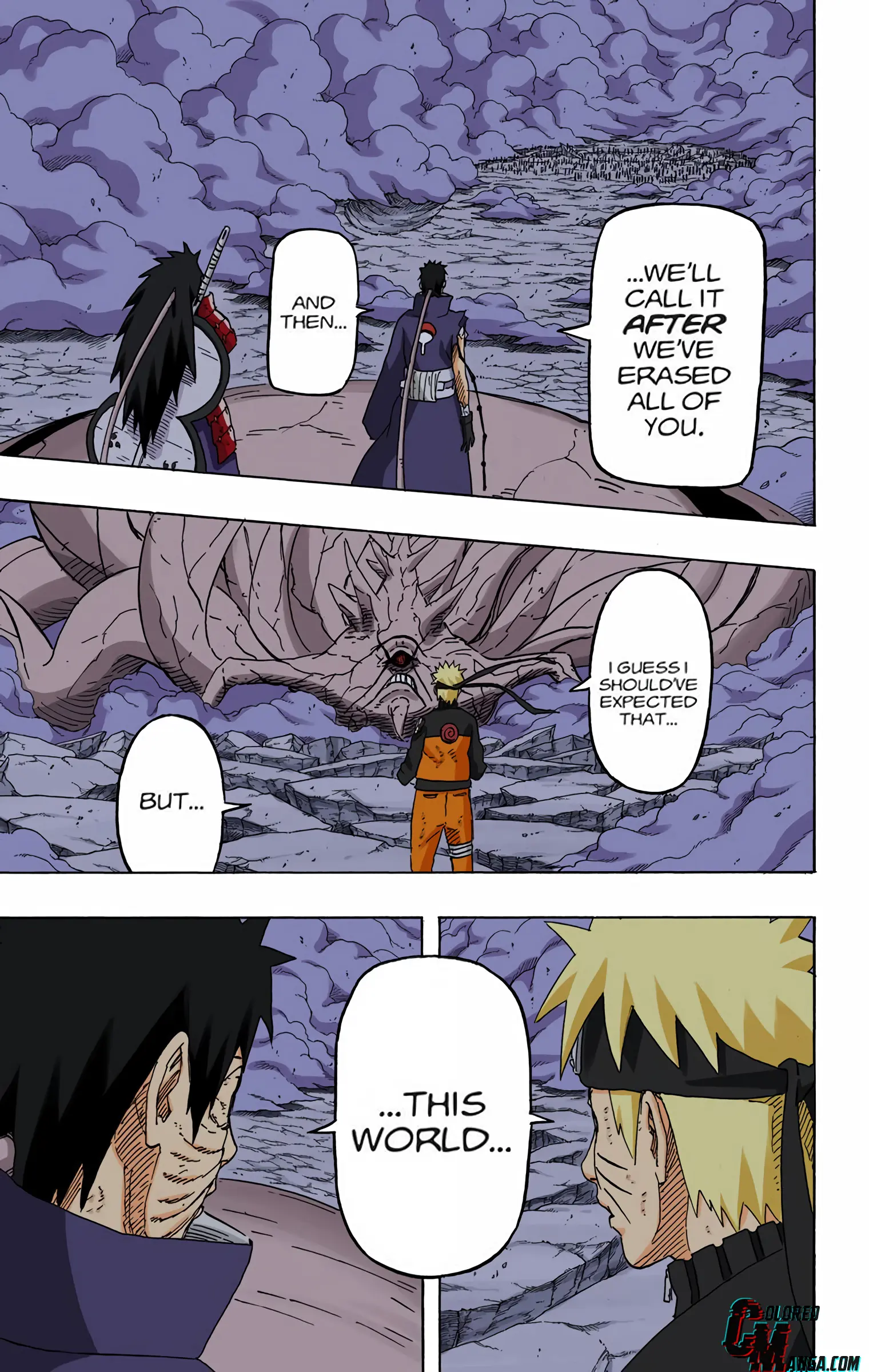 Naruto Colored Manga Online, chapter 612, page 3