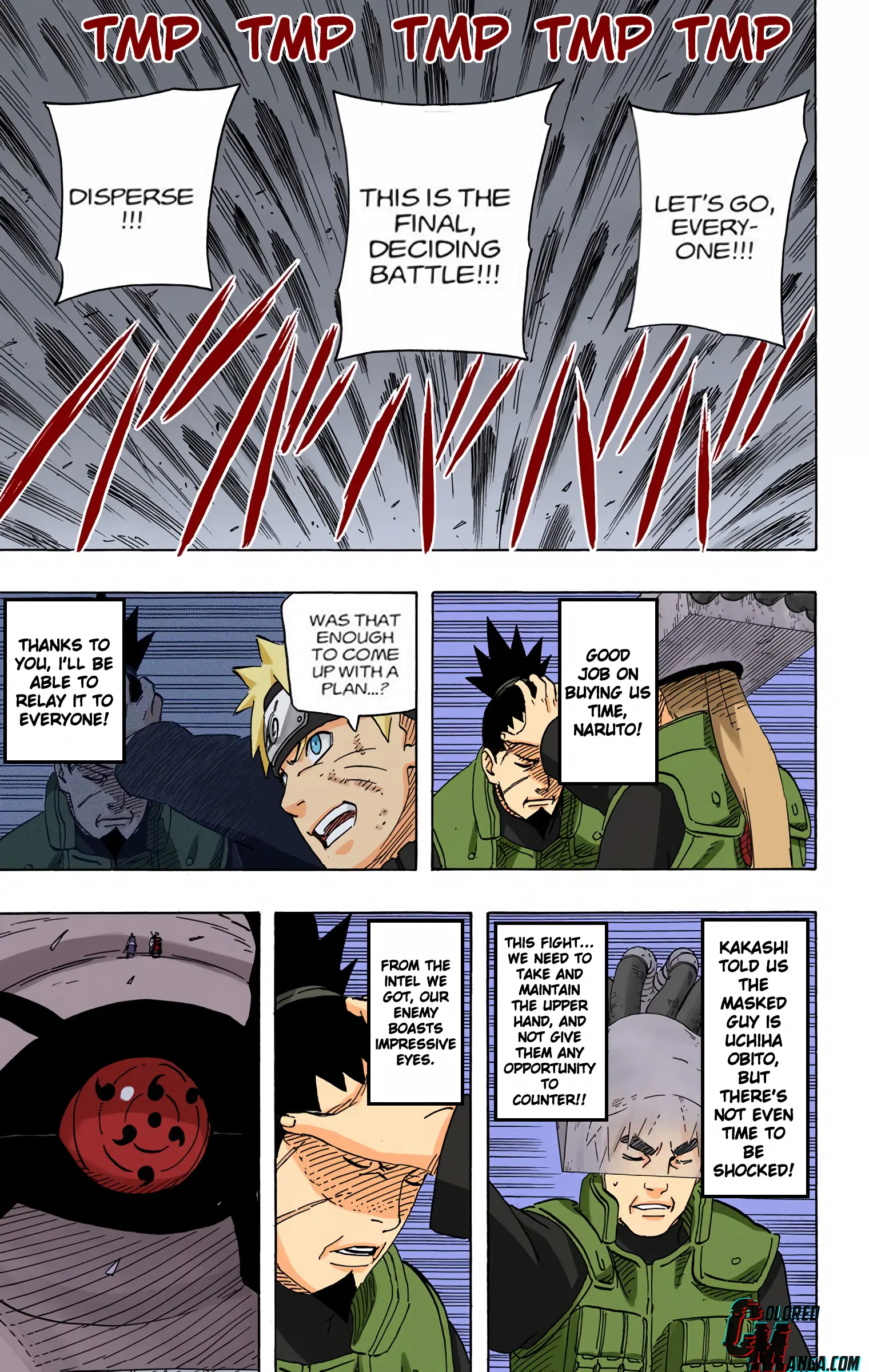 Naruto Colored Manga Online, chapter 612, page 5