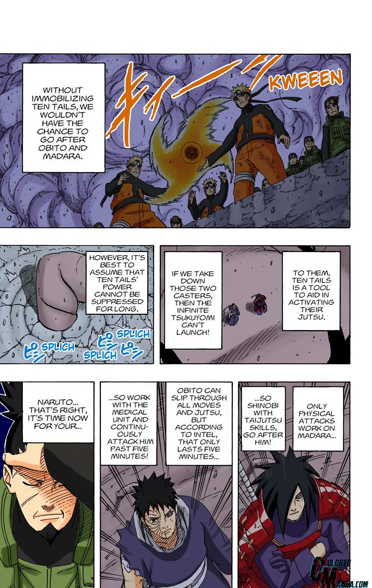Naruto Colored Manga Online, chapter 612, page 15