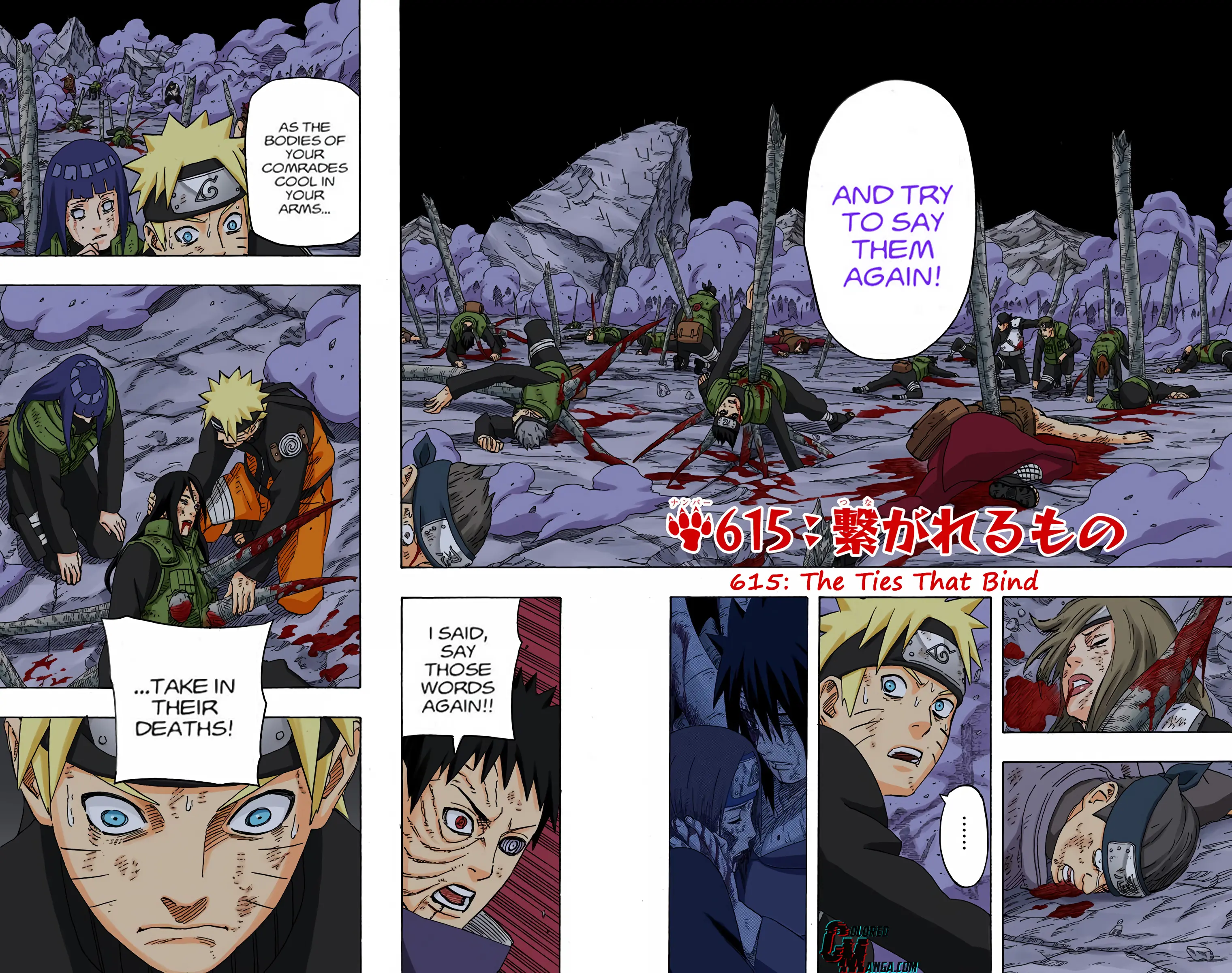 Naruto Colored Manga Online, chapter 615, page 2