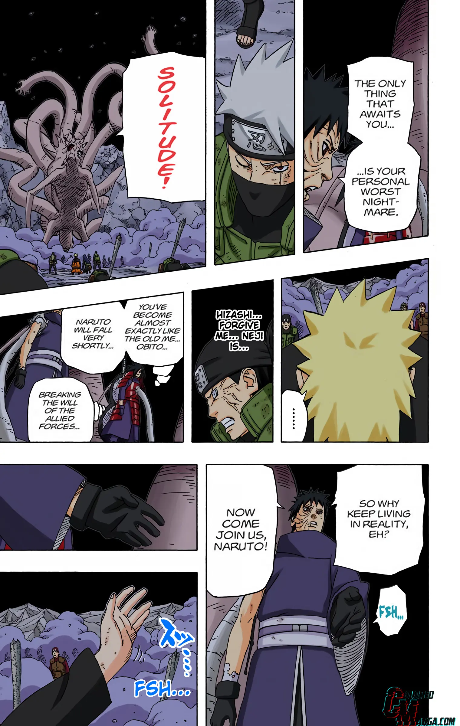 Naruto Colored Manga Online, chapter 615, page 4