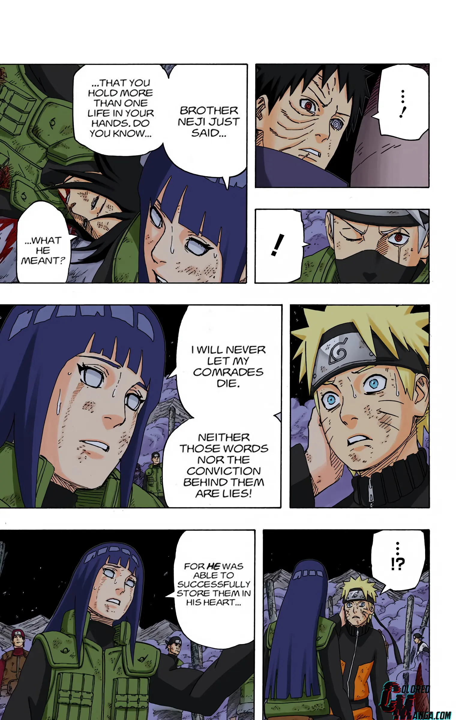 Naruto Colored Manga Online, chapter 615, page 6
