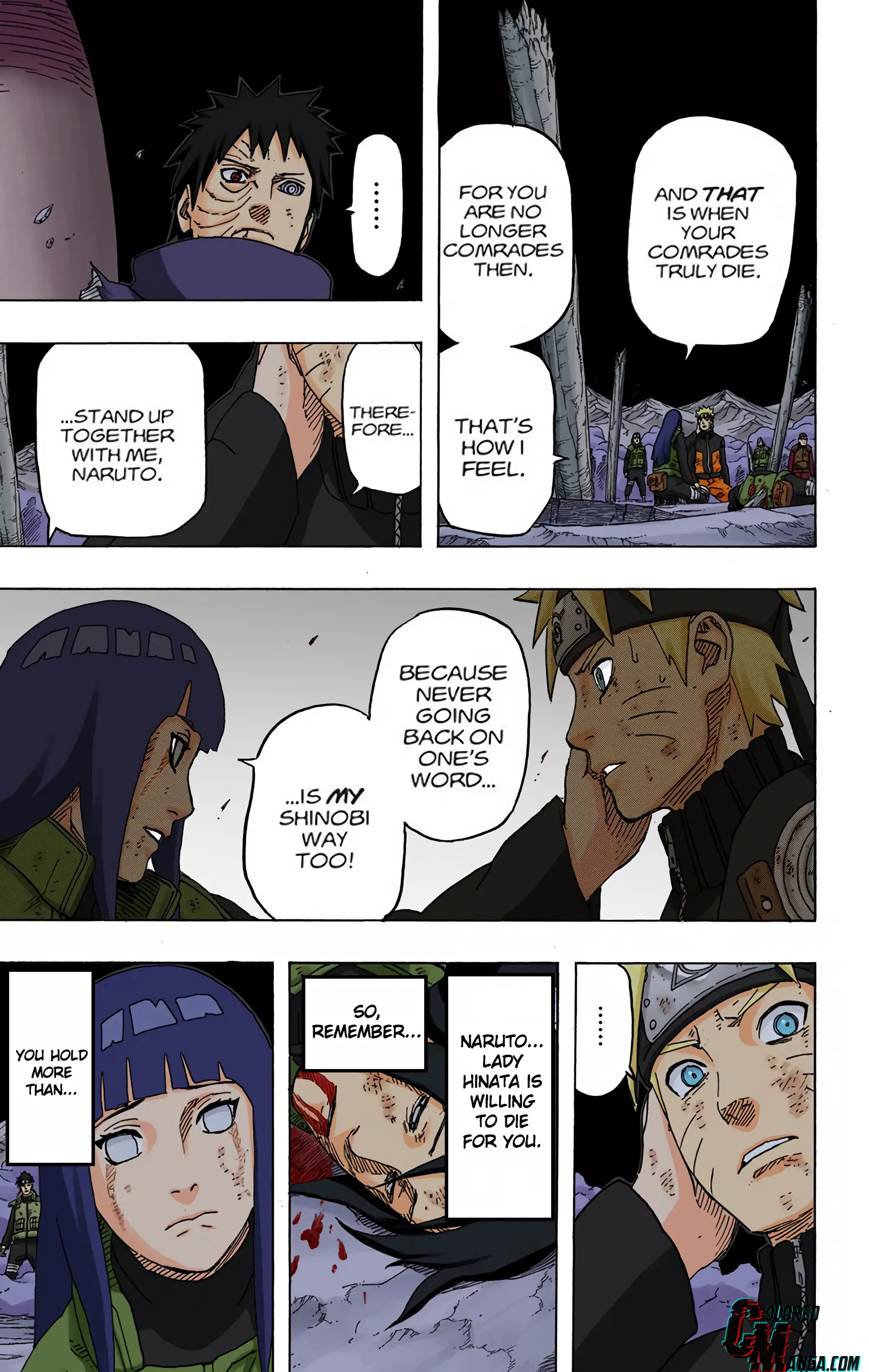 Naruto Colored Manga Online, chapter 615, page 8