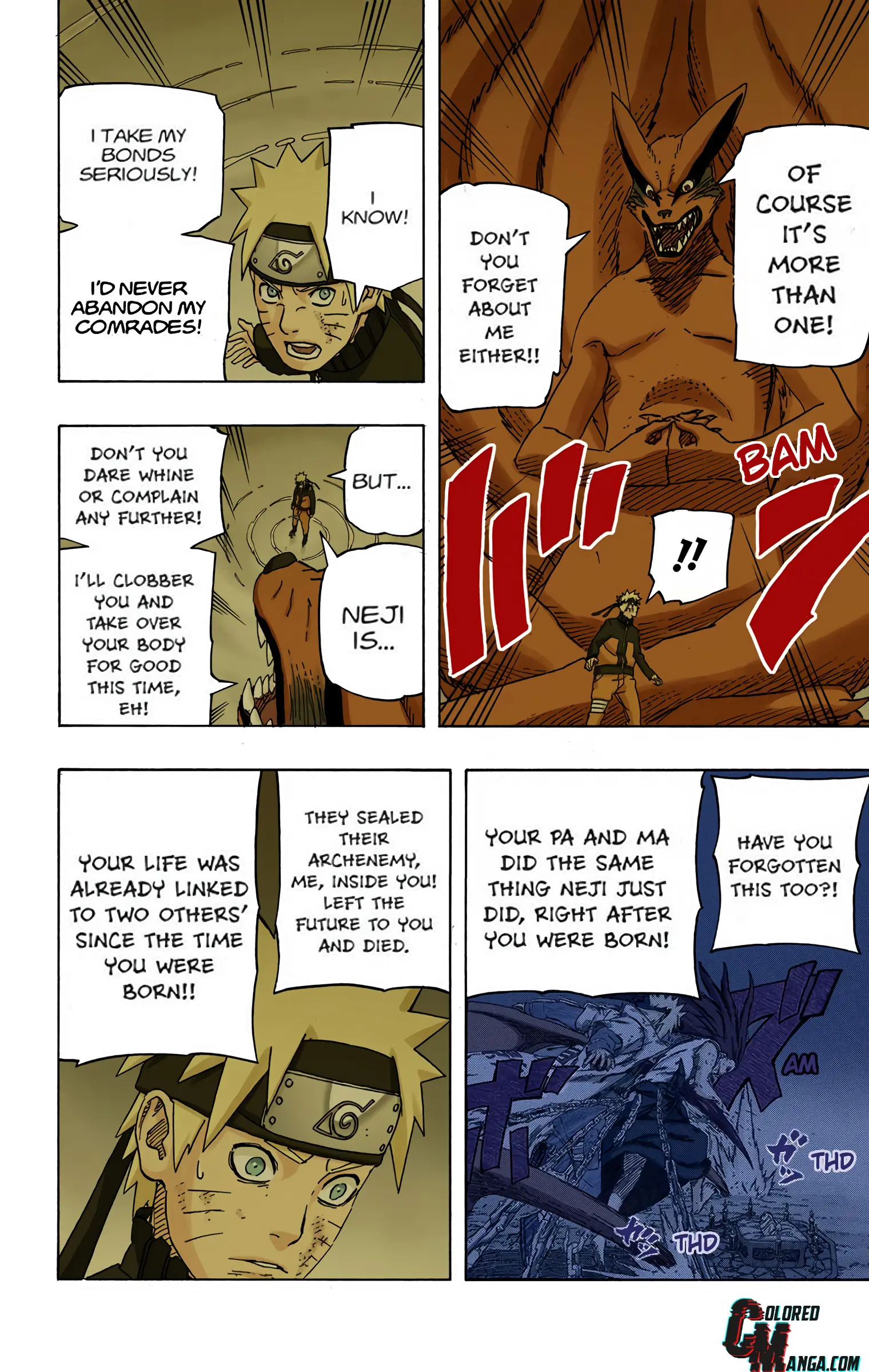 Naruto Colored Manga Online, chapter 615, page 9
