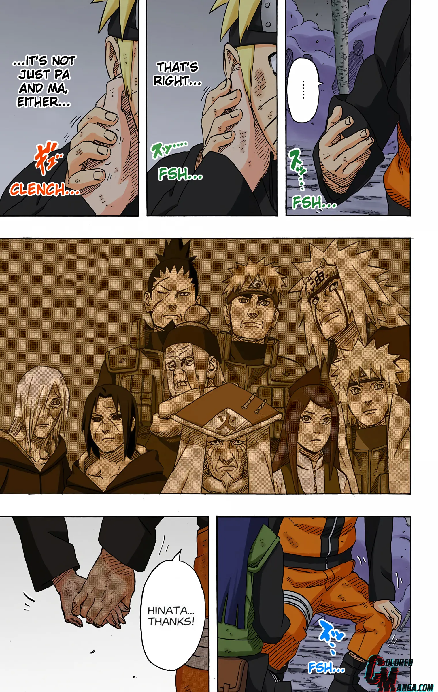 Naruto Colored Manga Online, chapter 615, page 14