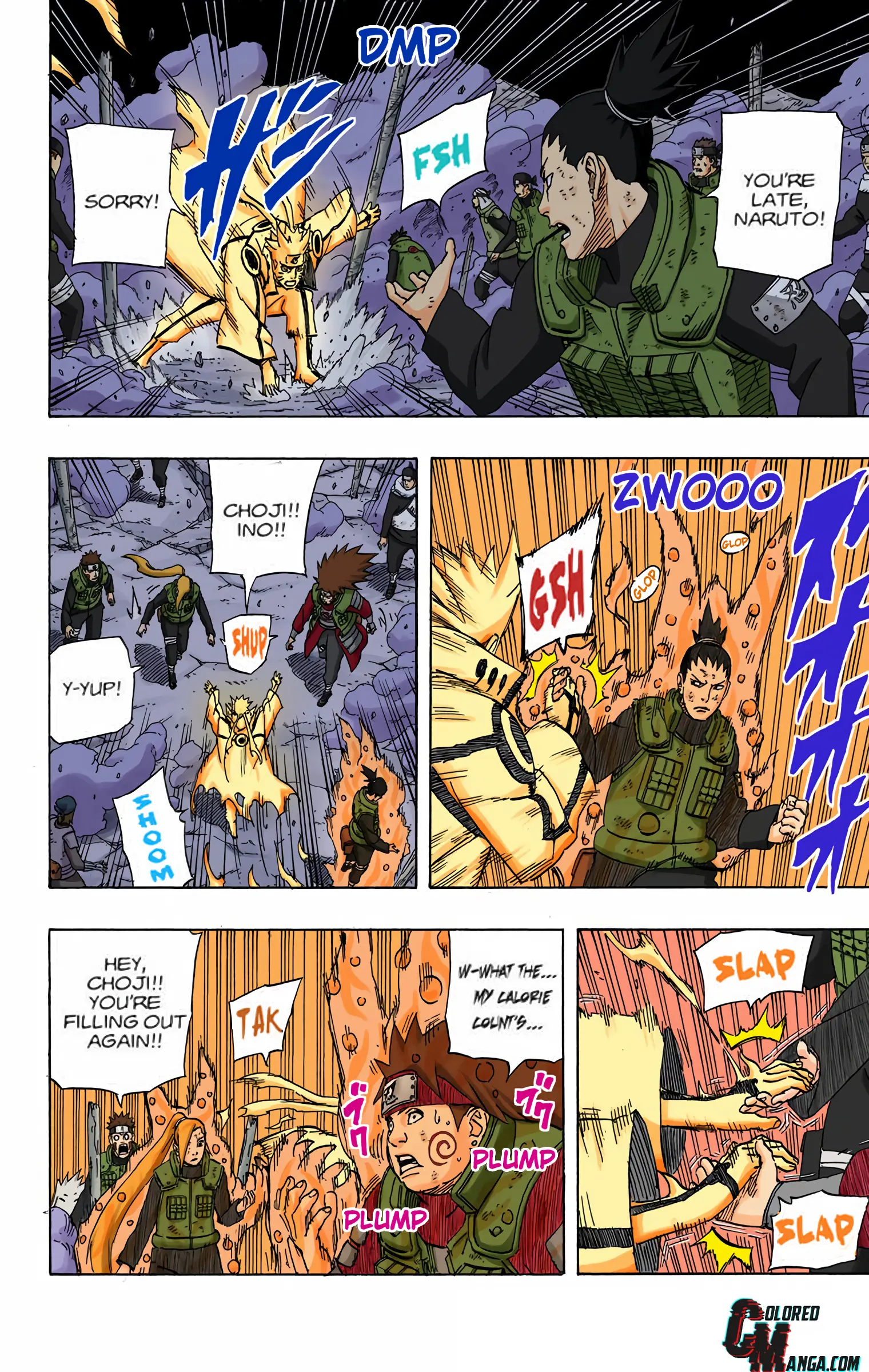 Naruto Colored Manga Online, chapter 616, page 7