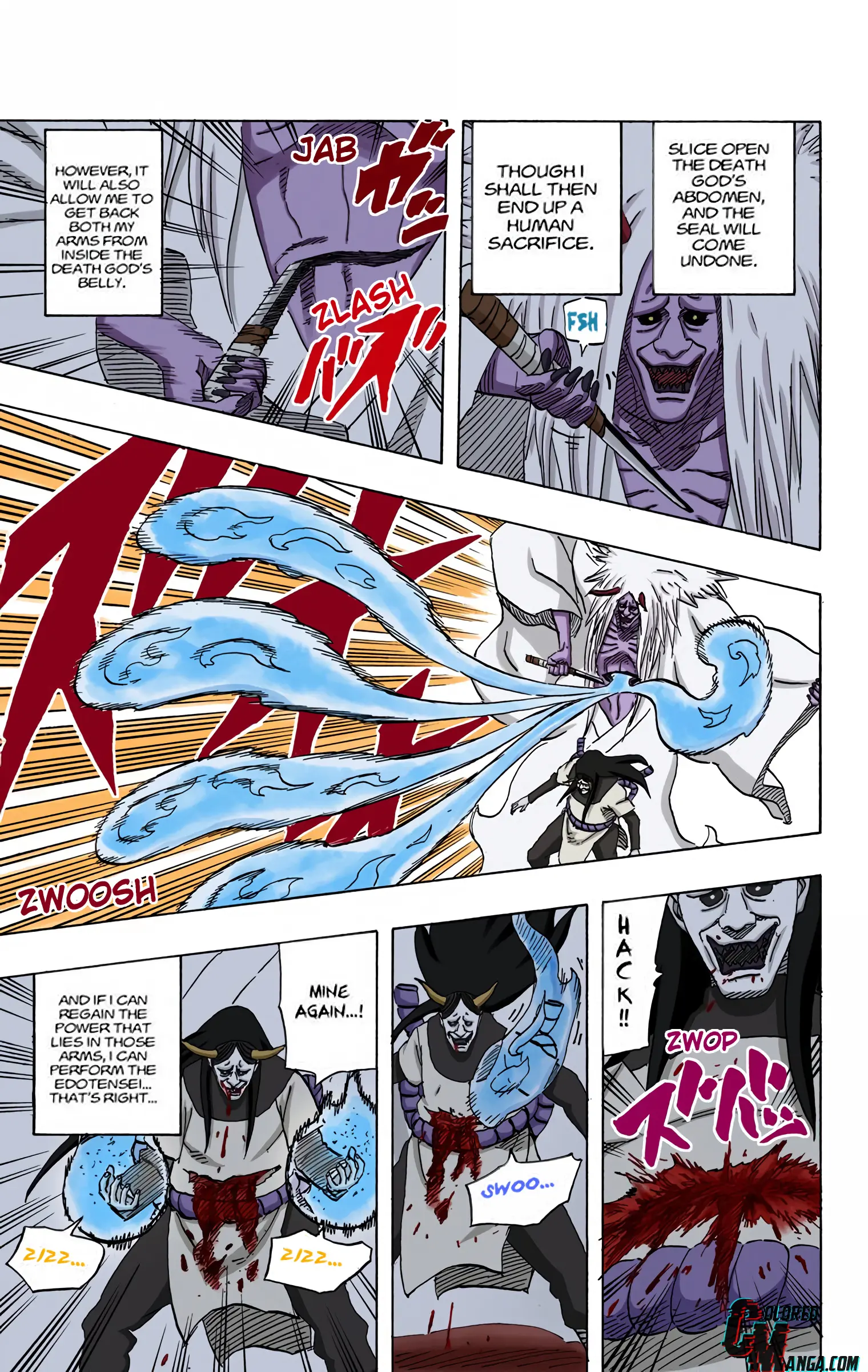 Naruto Colored Manga Online, chapter 618, page 14