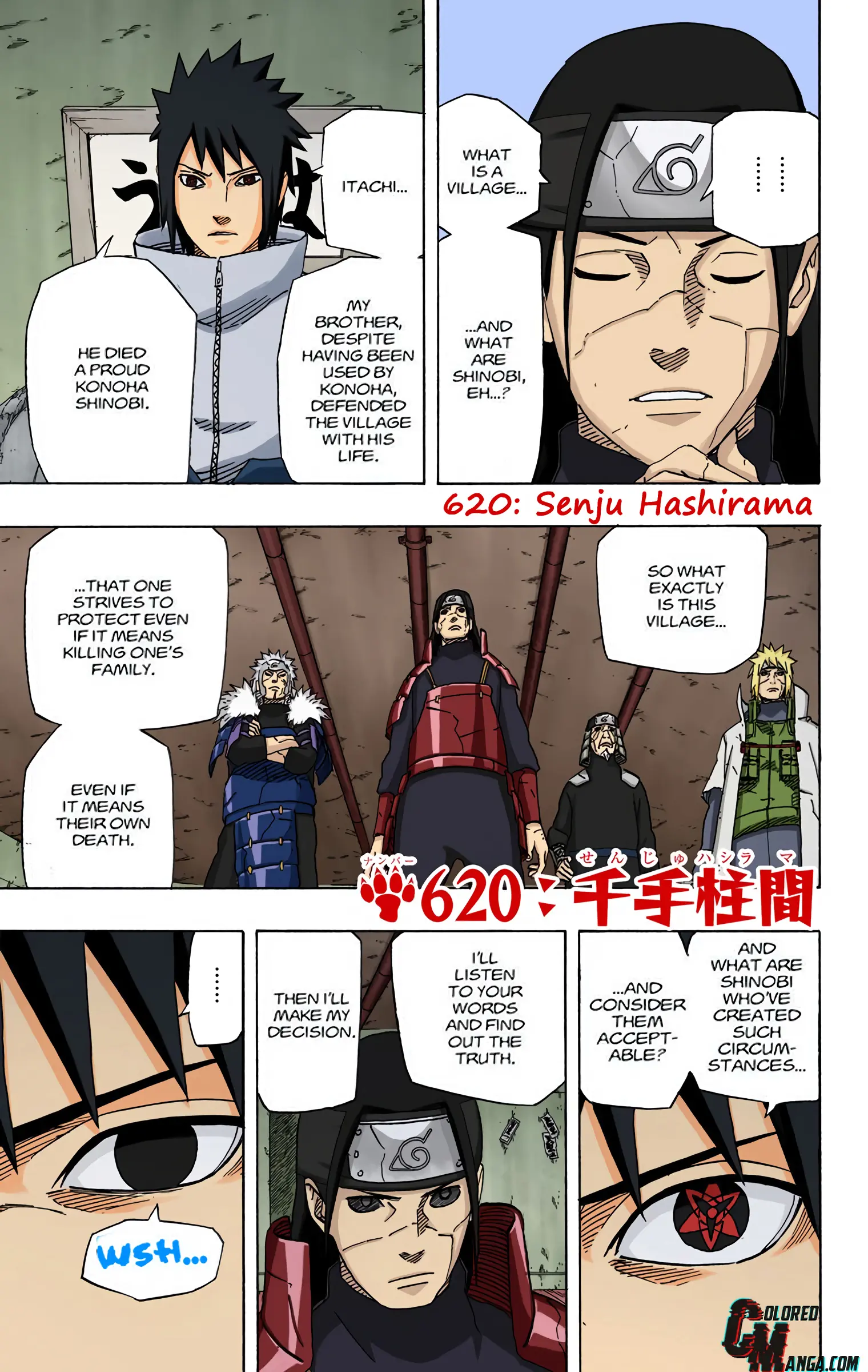 Naruto Colored Manga Online, chapter 620, page 1