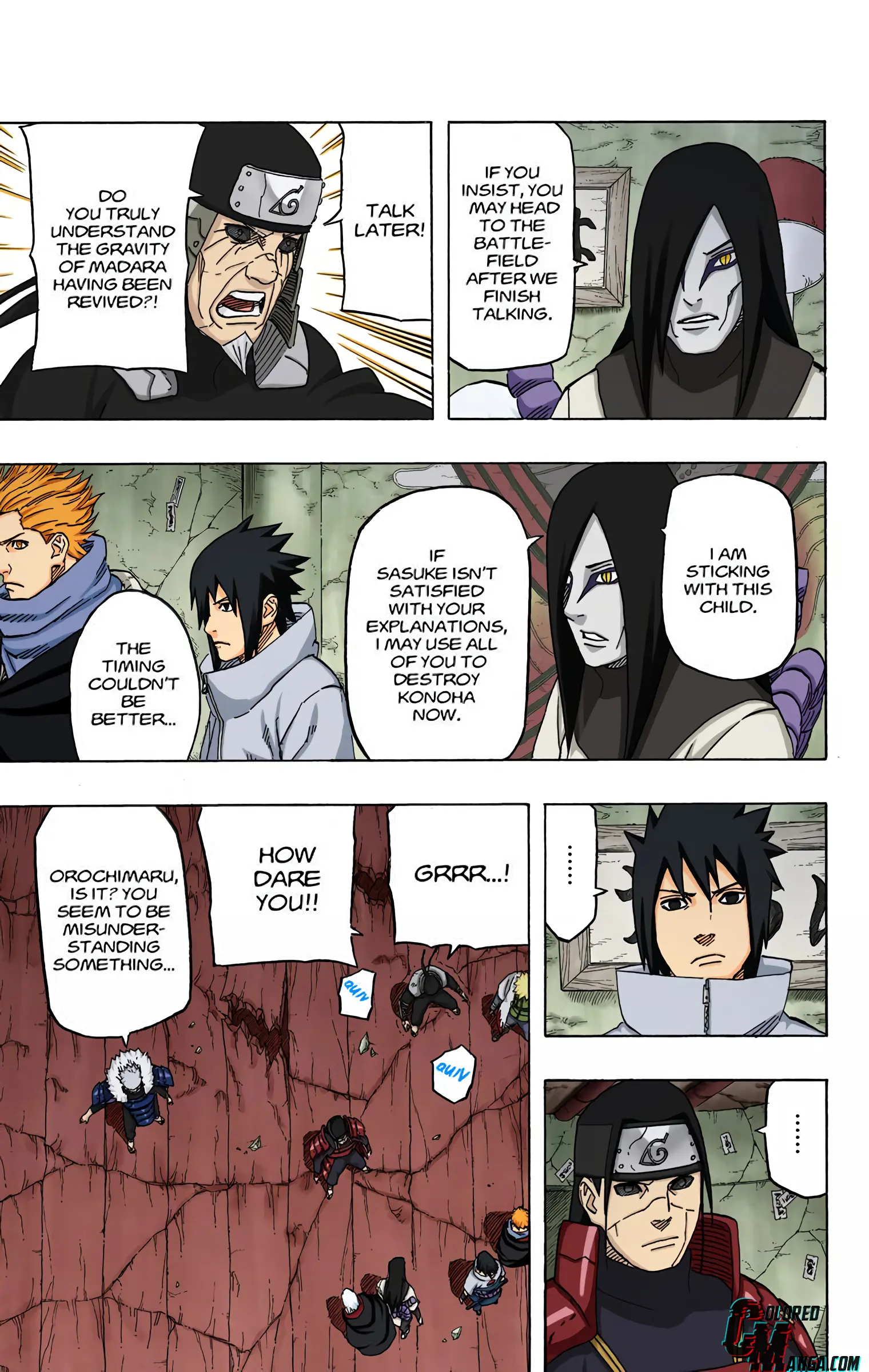 Naruto Colored Manga Online, chapter 620, page 9