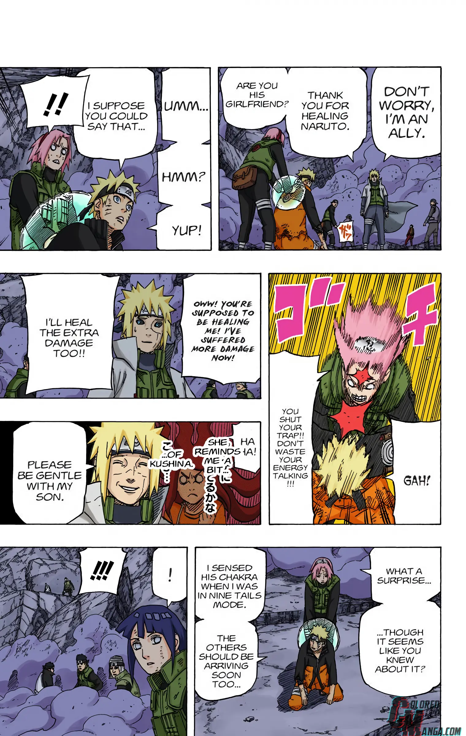 Naruto Colored Manga Online, chapter 631, page 3
