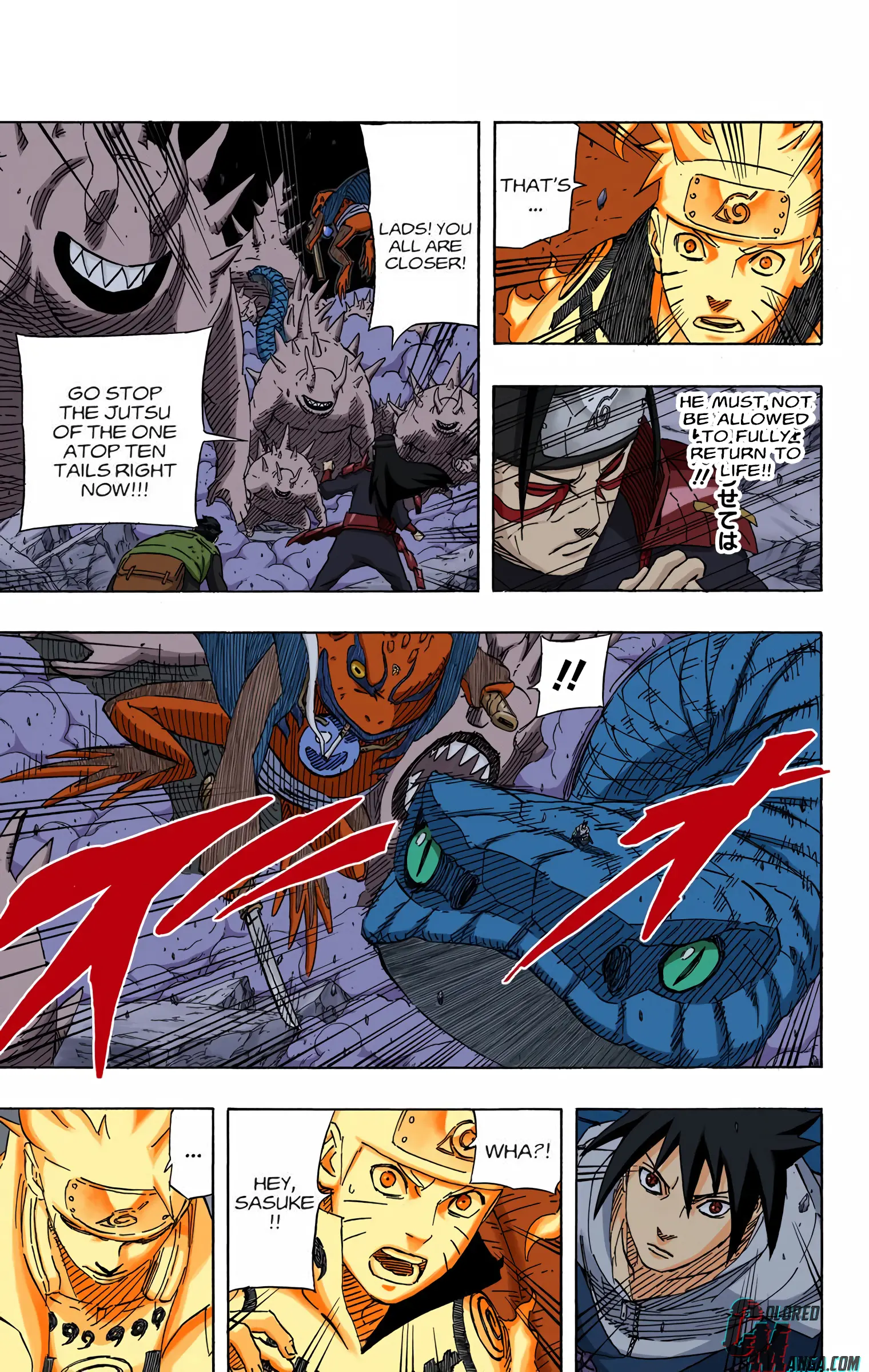 Naruto Colored Manga Online, chapter 637, page 3