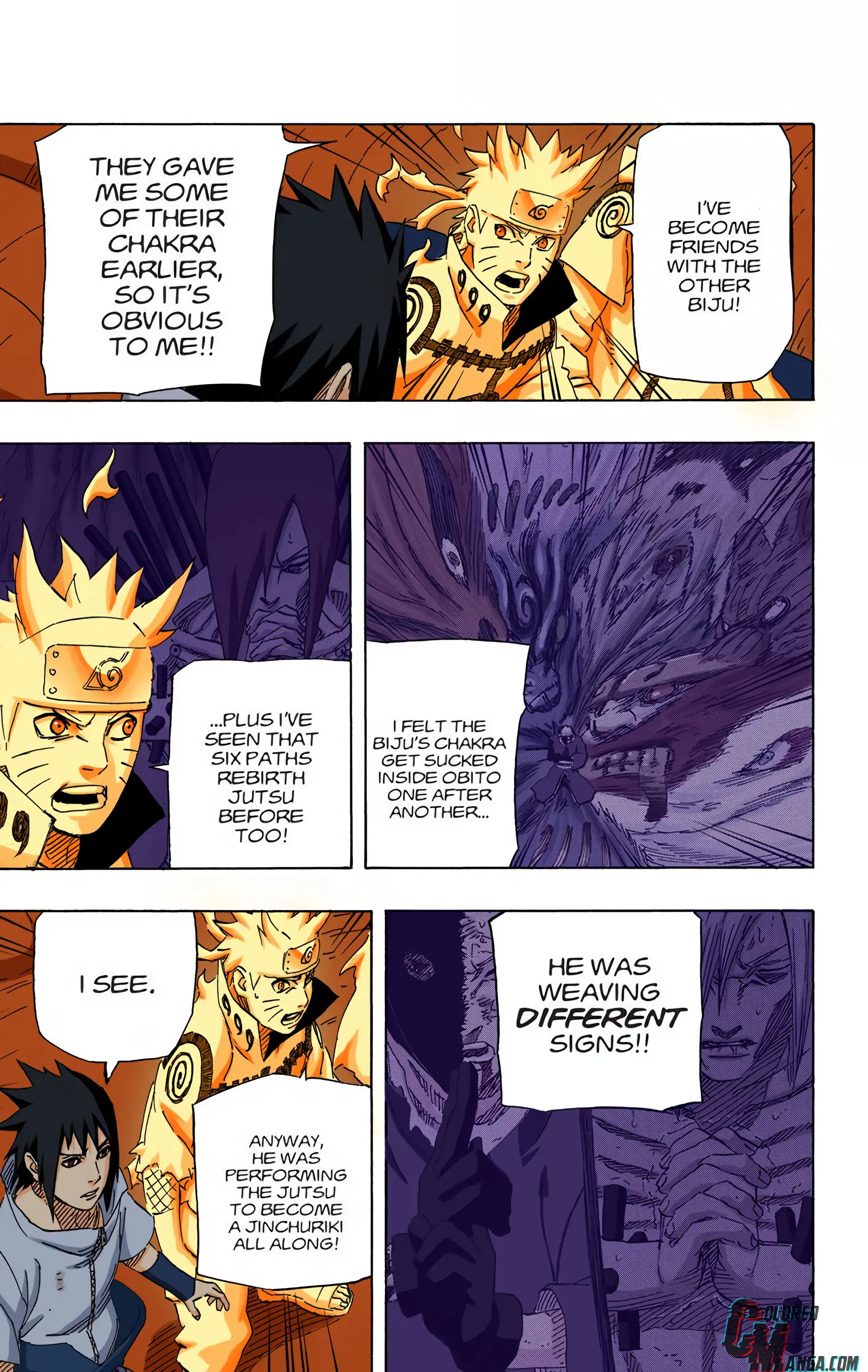 Naruto Colored Manga Online, chapter 638, page 13