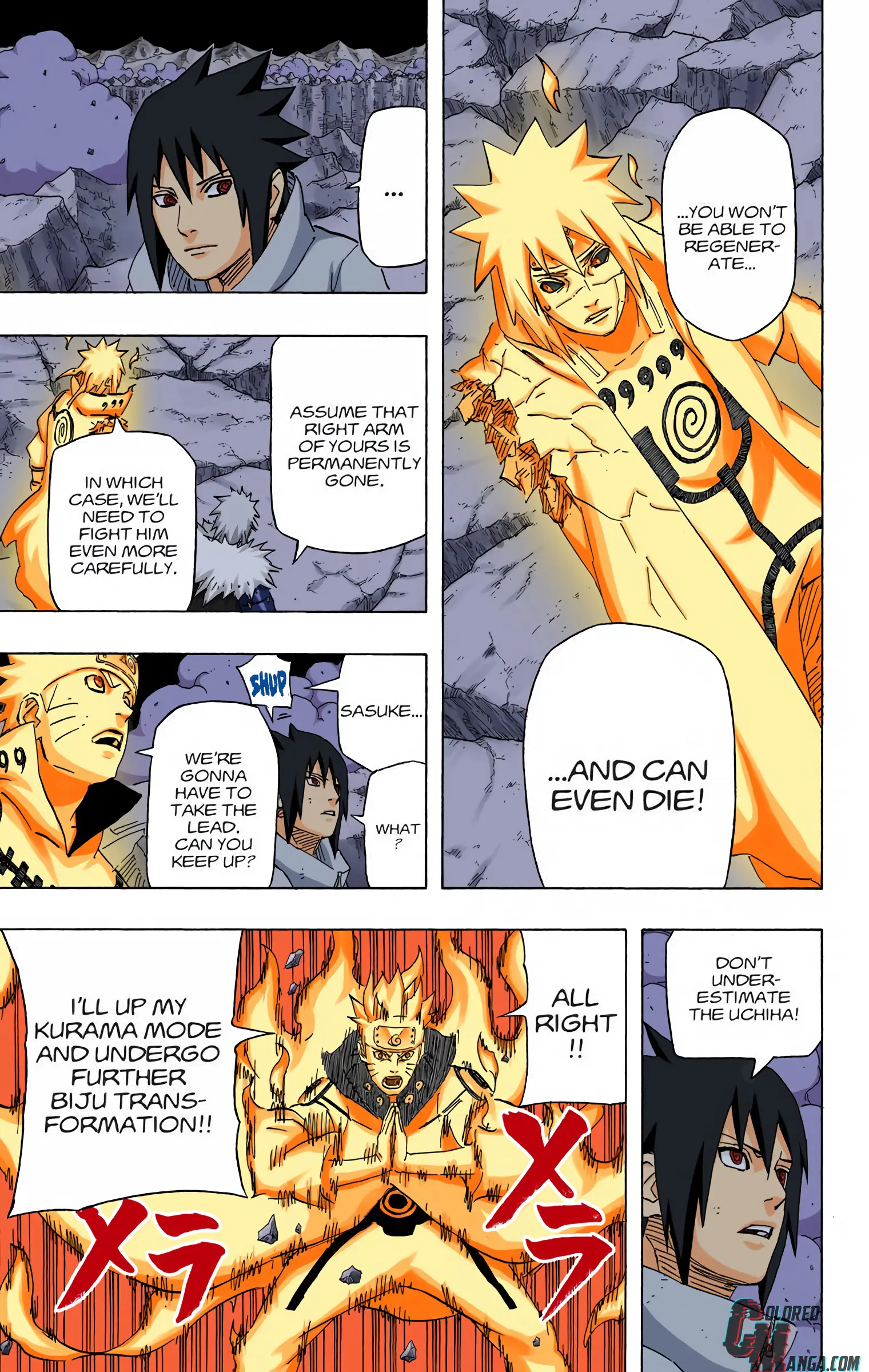 Naruto Colored Manga Online, chapter 642, page 5
