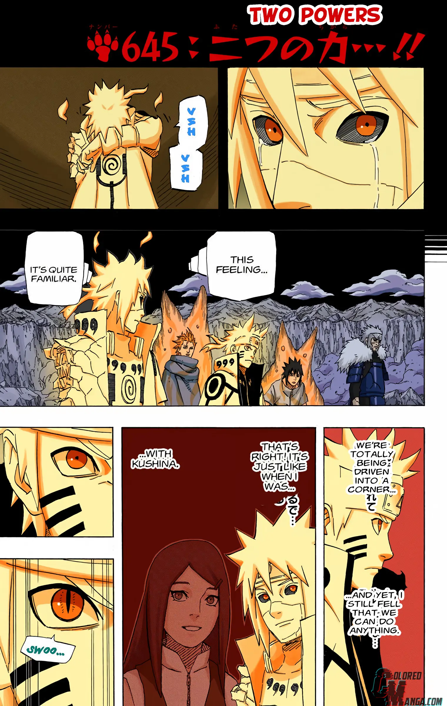 Naruto Colored Manga Online, chapter 645, page 1