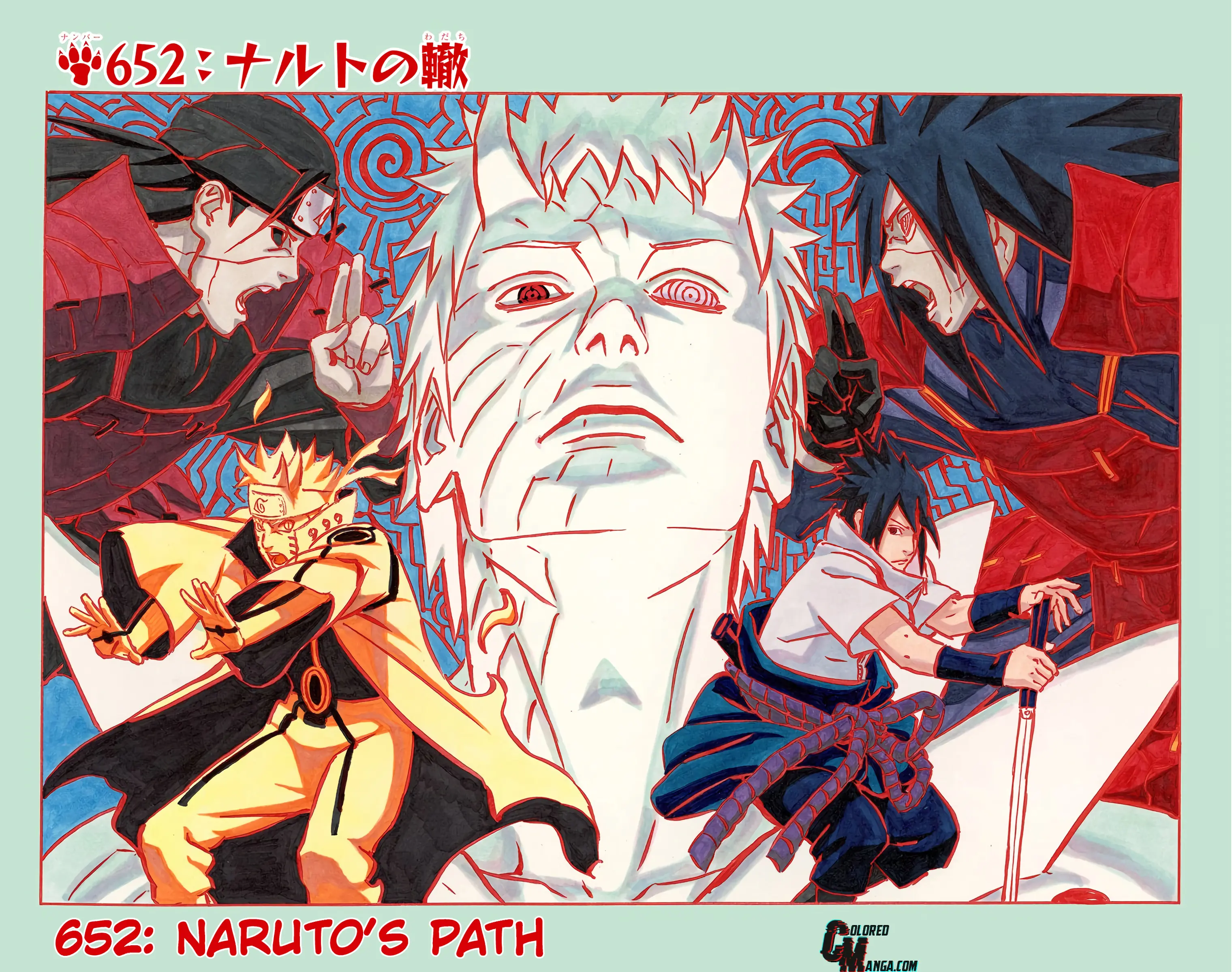 Naruto Colored Manga Online, chapter 652, page 2