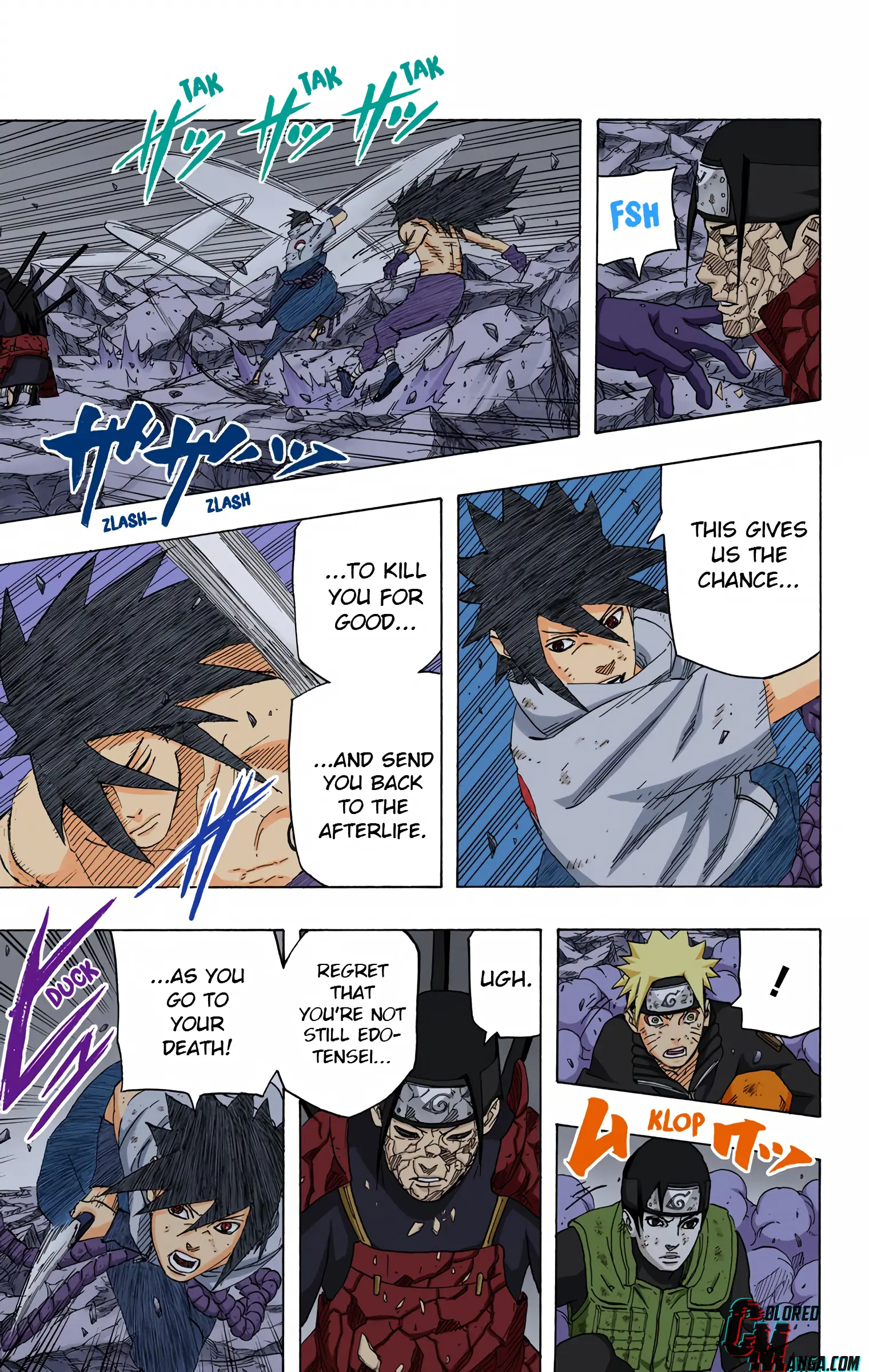 Naruto Colored Manga Online, chapter 657, page 7