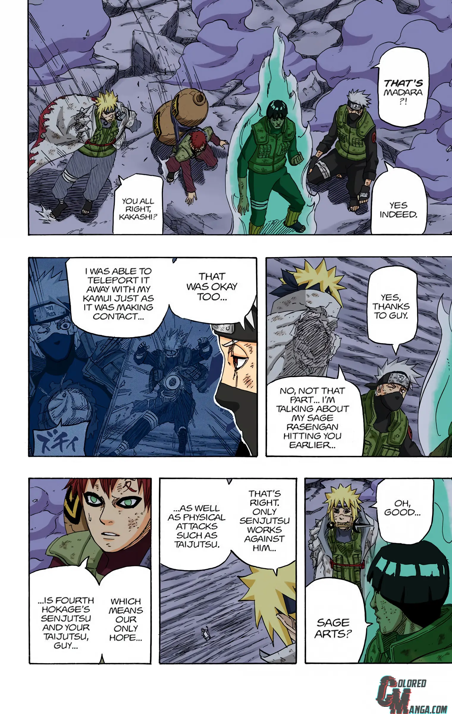 Naruto Colored Manga Online, chapter 667, page 8