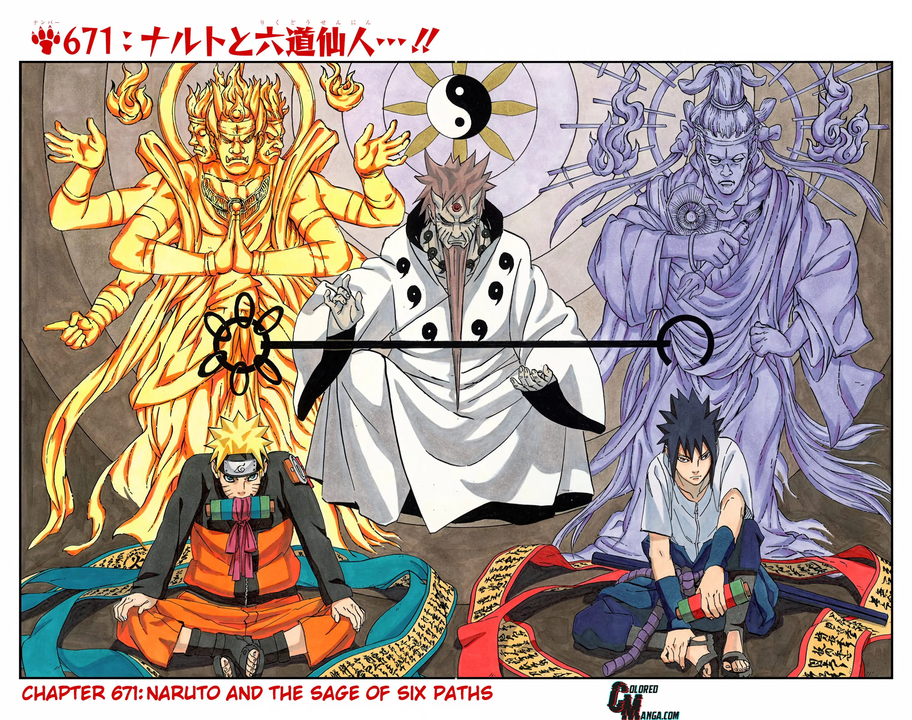 Naruto Colored Manga Online, chapter 671, page 2