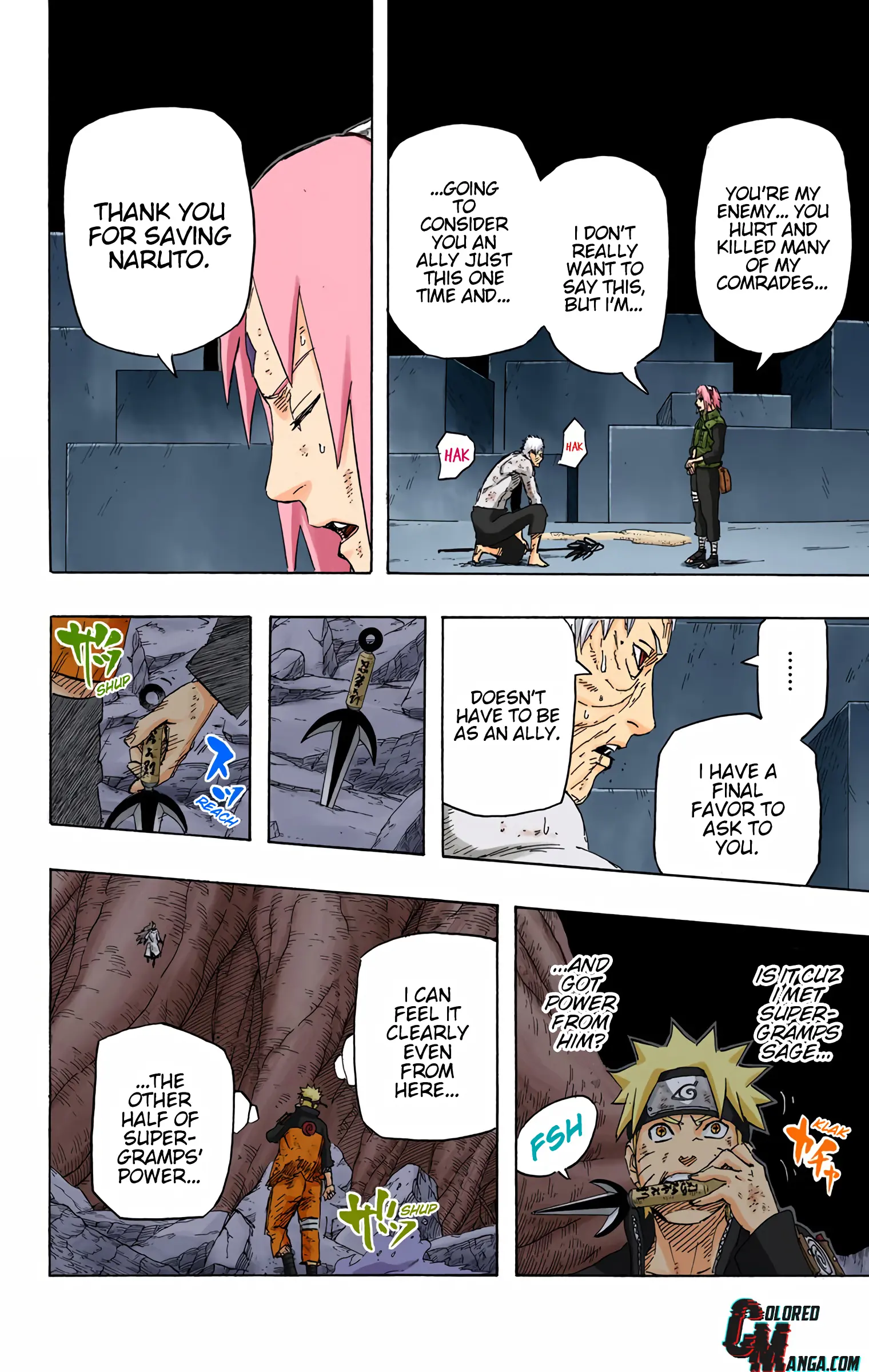 Naruto Colored Manga Online, chapter 673, page 12