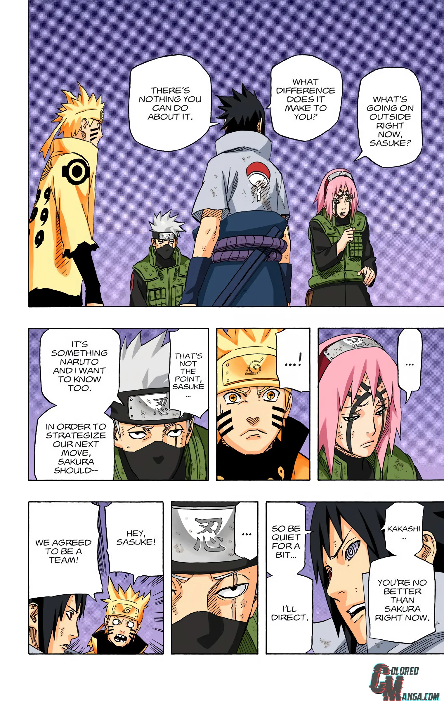 Naruto Colored Manga Online, chapter 678, page 2