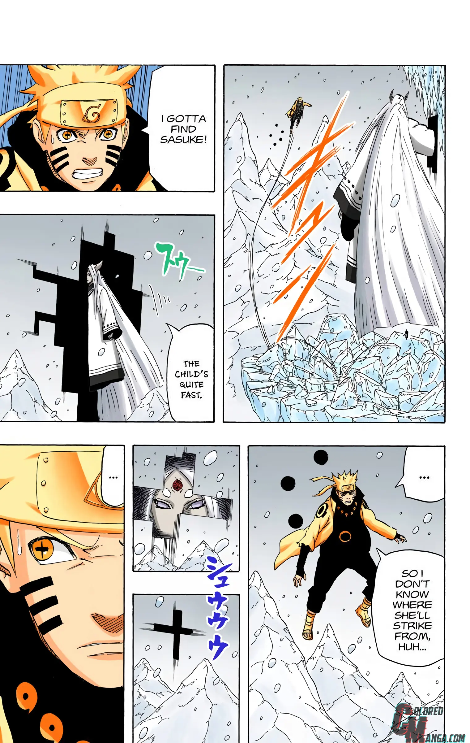 Naruto Colored Manga Online, chapter 683, page 3