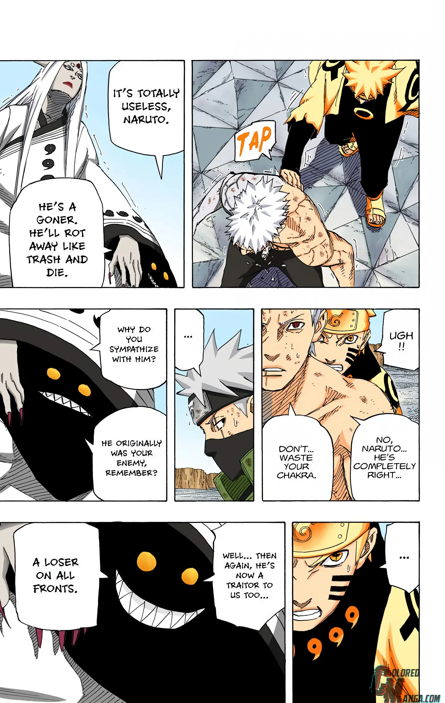 Naruto Colored Manga Online, chapter 687, page 3