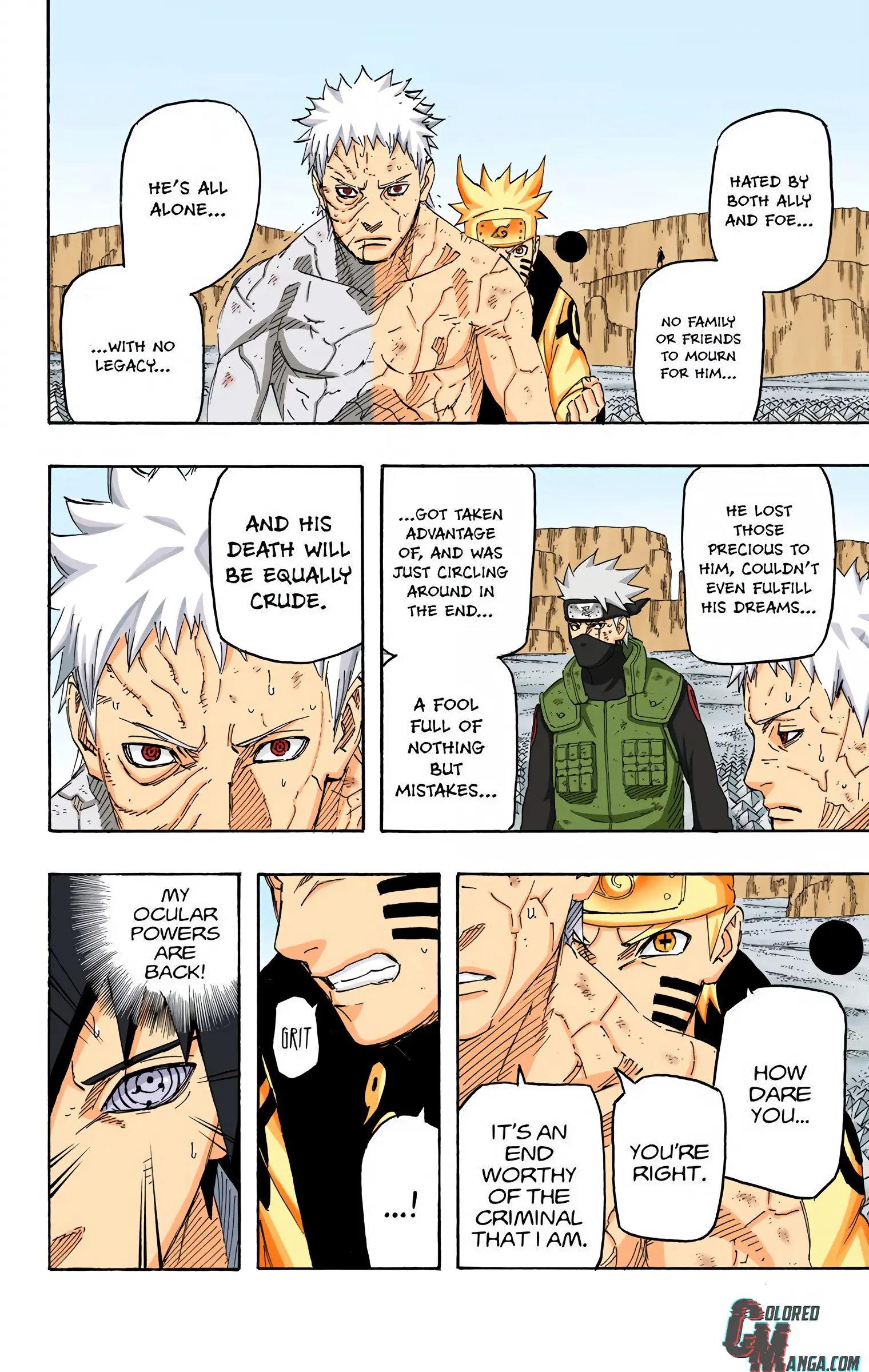 Naruto Colored Manga Online, chapter 687, page 4