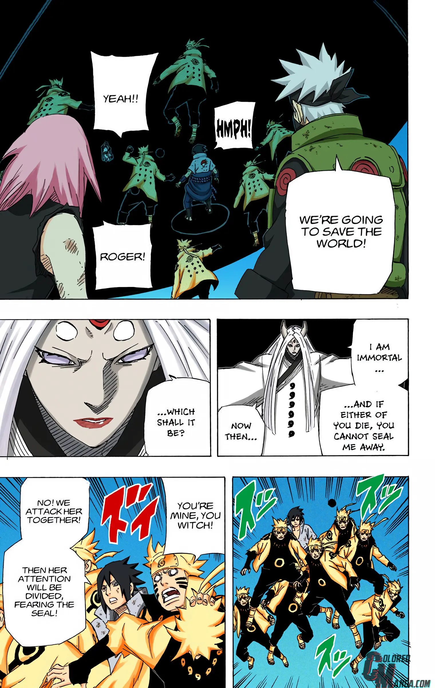 Naruto Colored Manga Online, chapter 689, page 7
