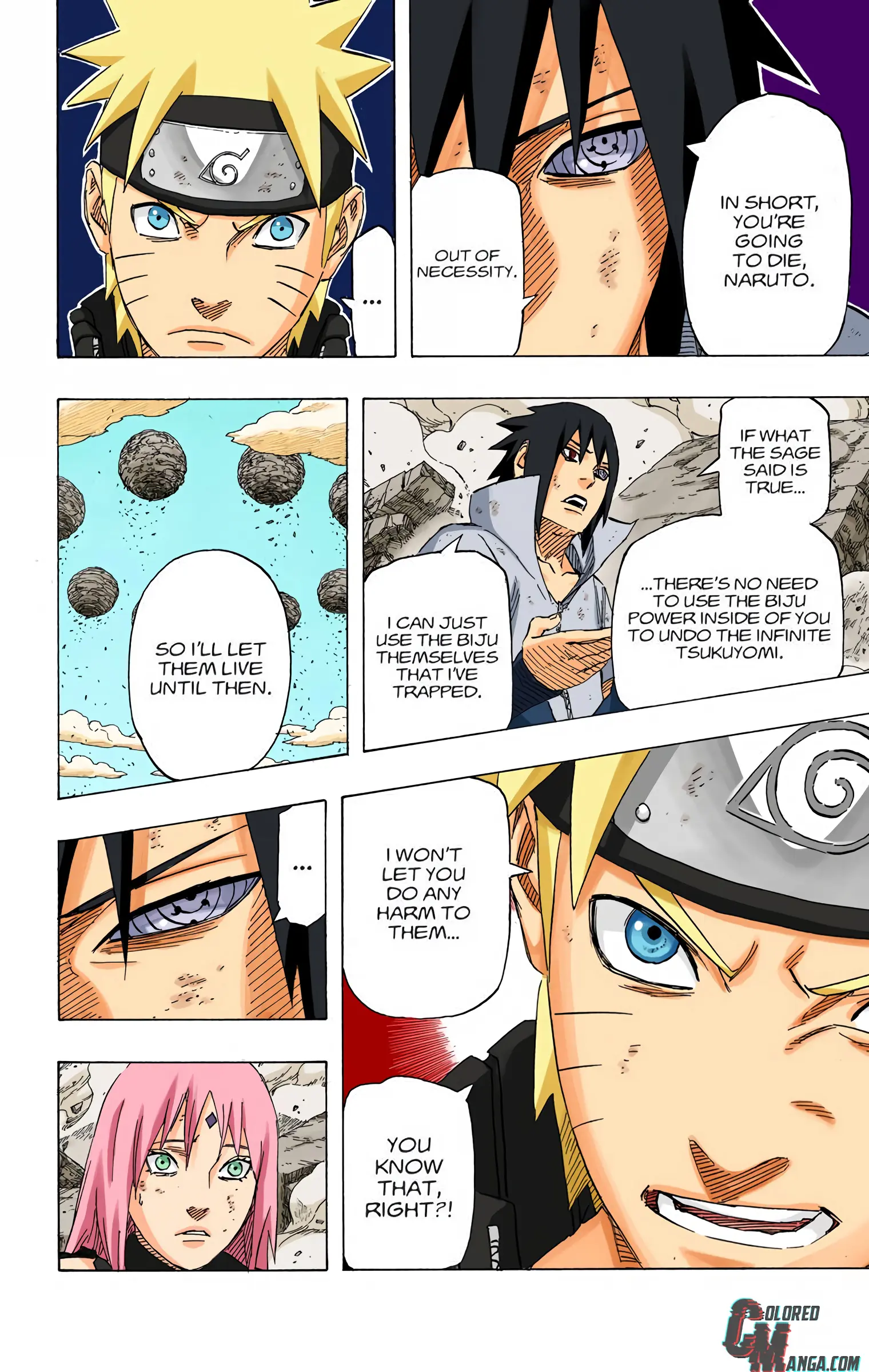 Naruto Colored Manga Online, chapter 693, page 2