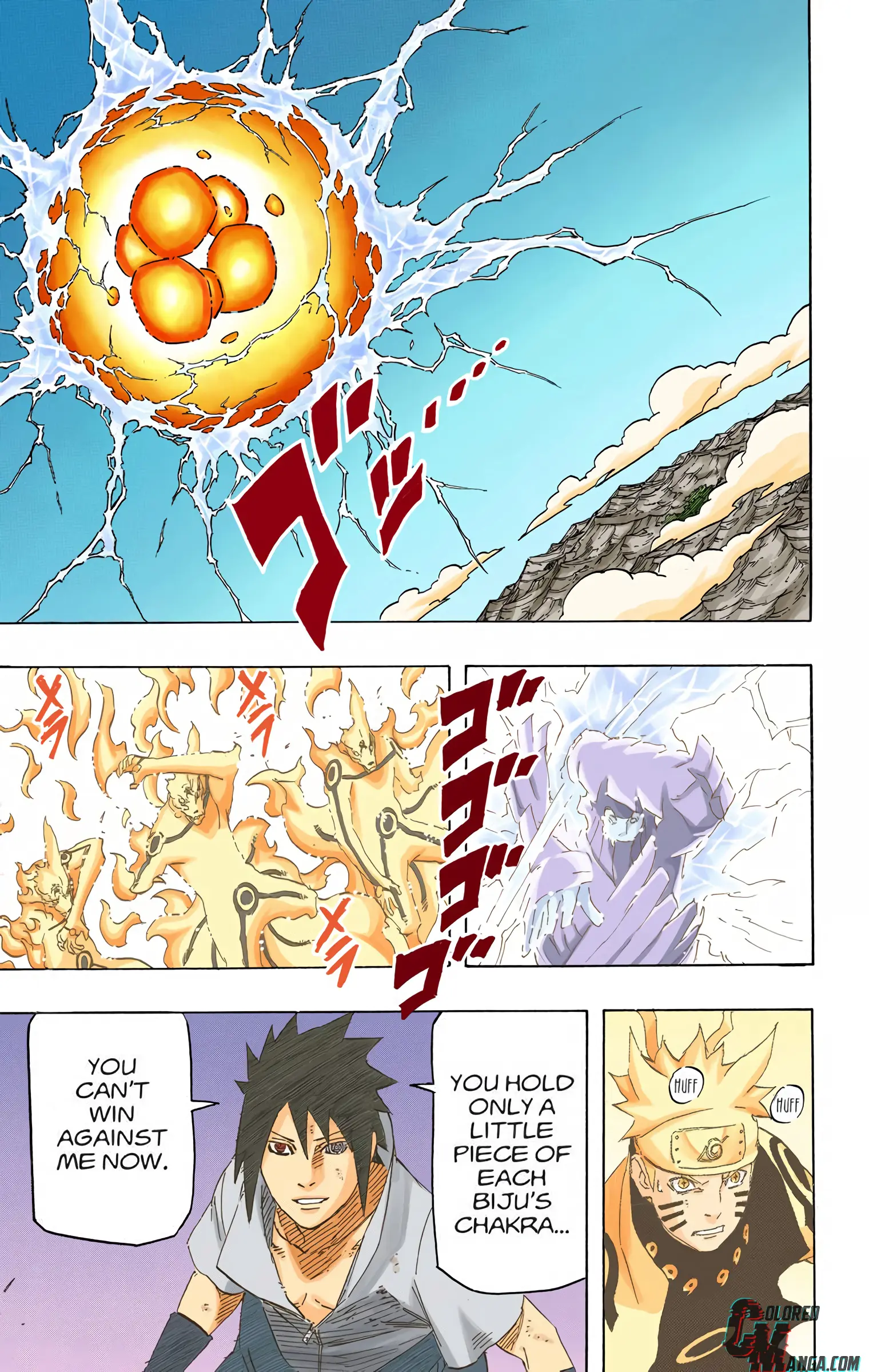 Naruto Colored Manga Online, chapter 696, page 12