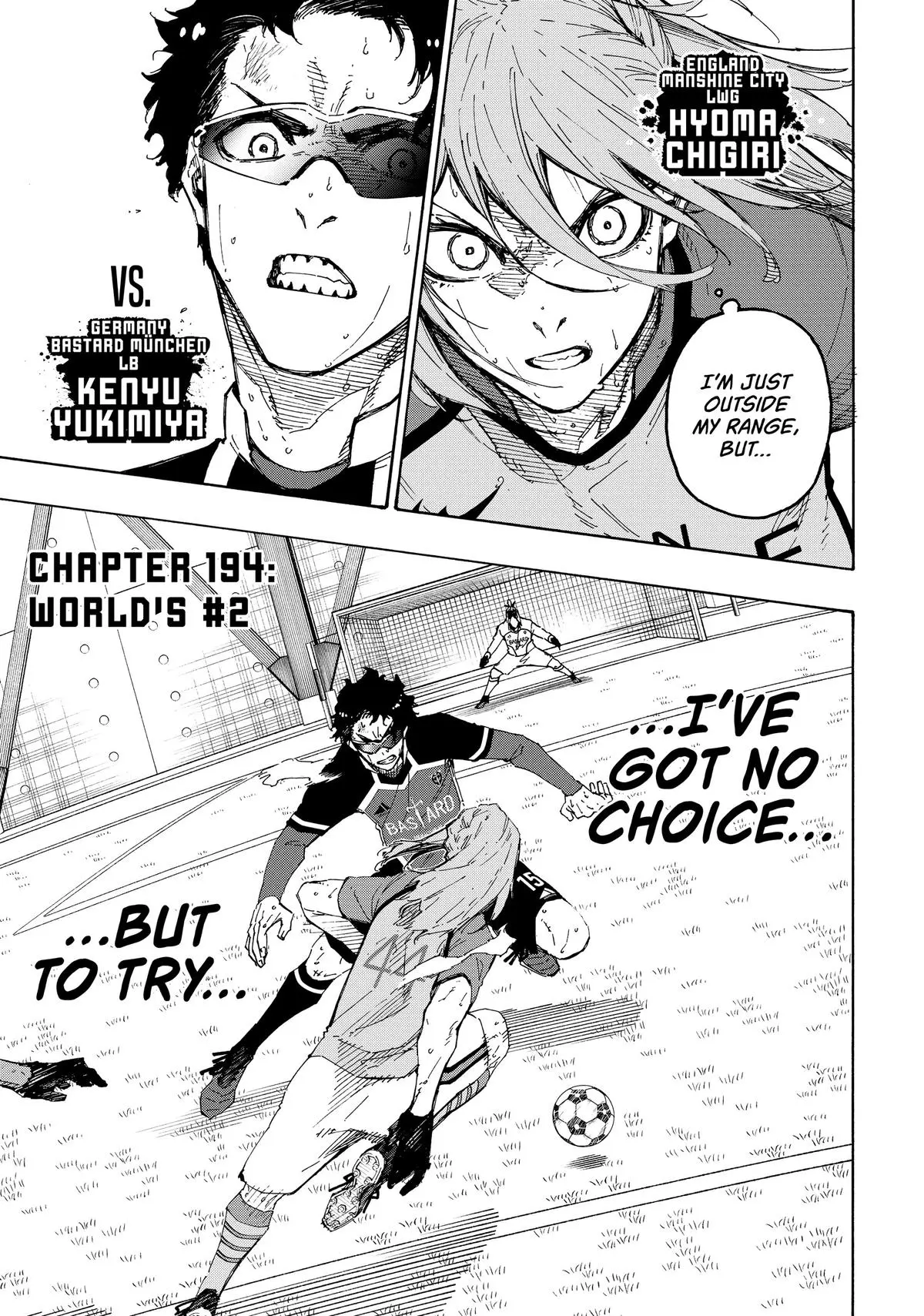 B Lock Manga, chapter 194, page 1