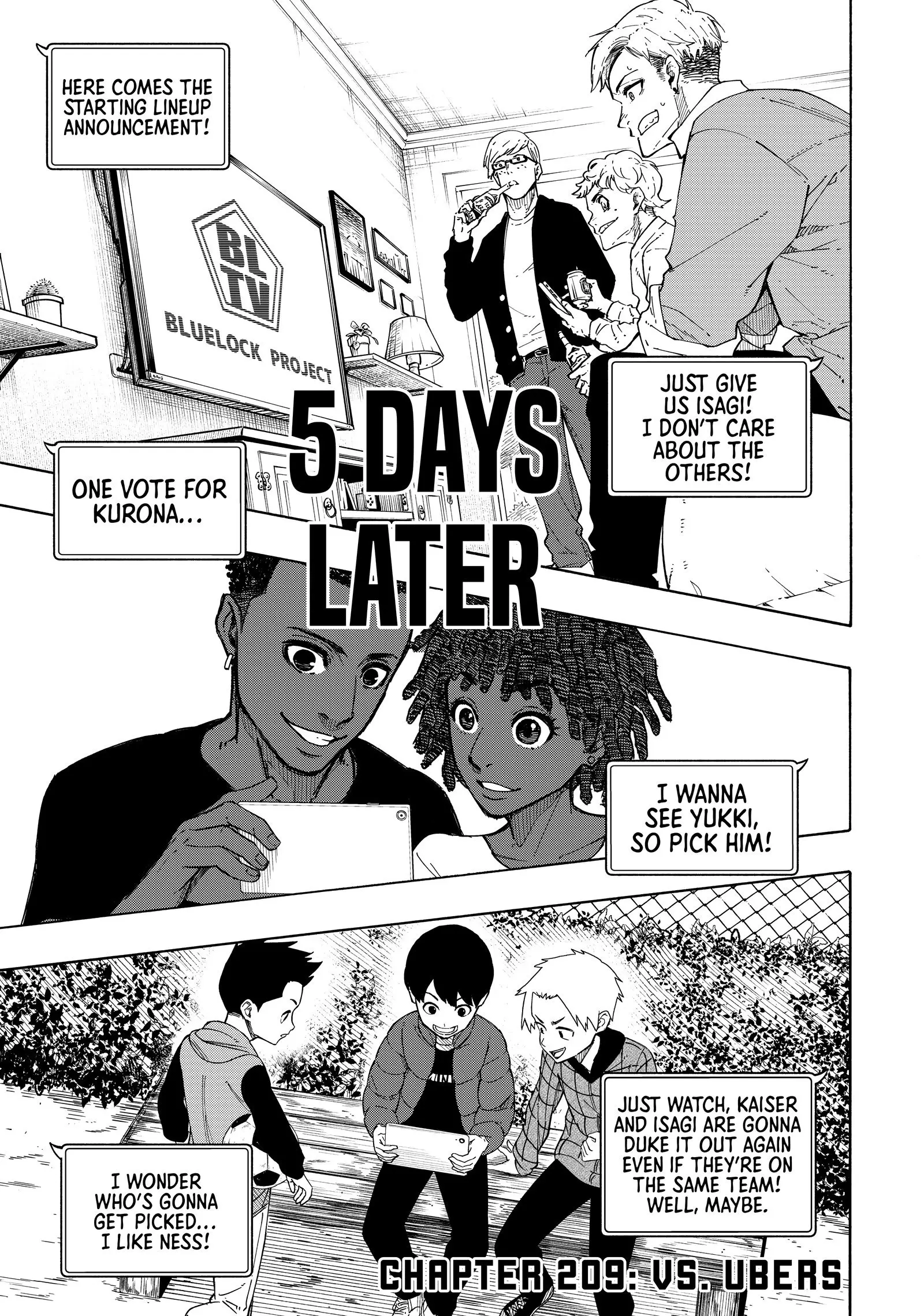 B Lock Manga, chapter 209, page 1