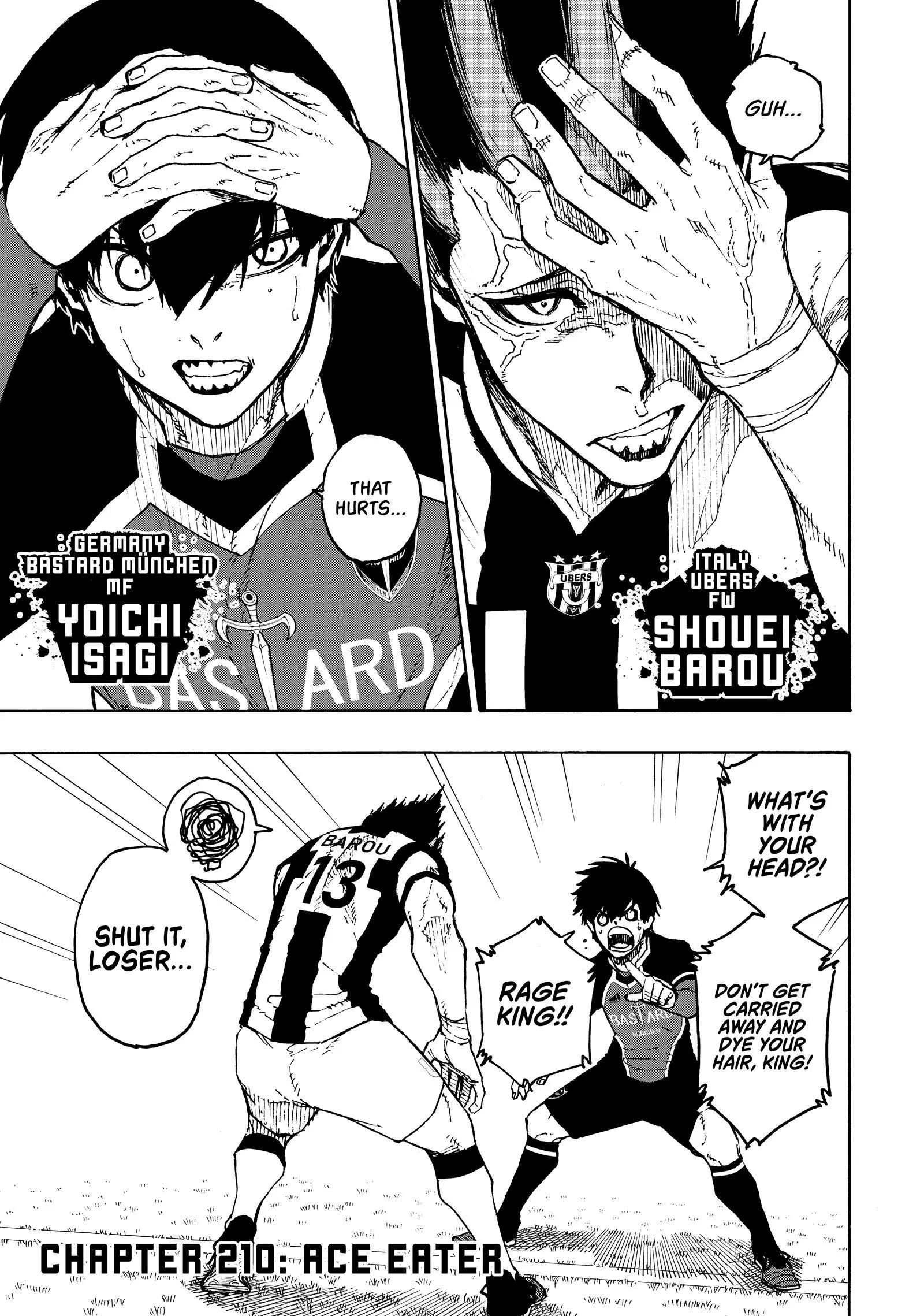 B Lock Manga, chapter 210, page 1