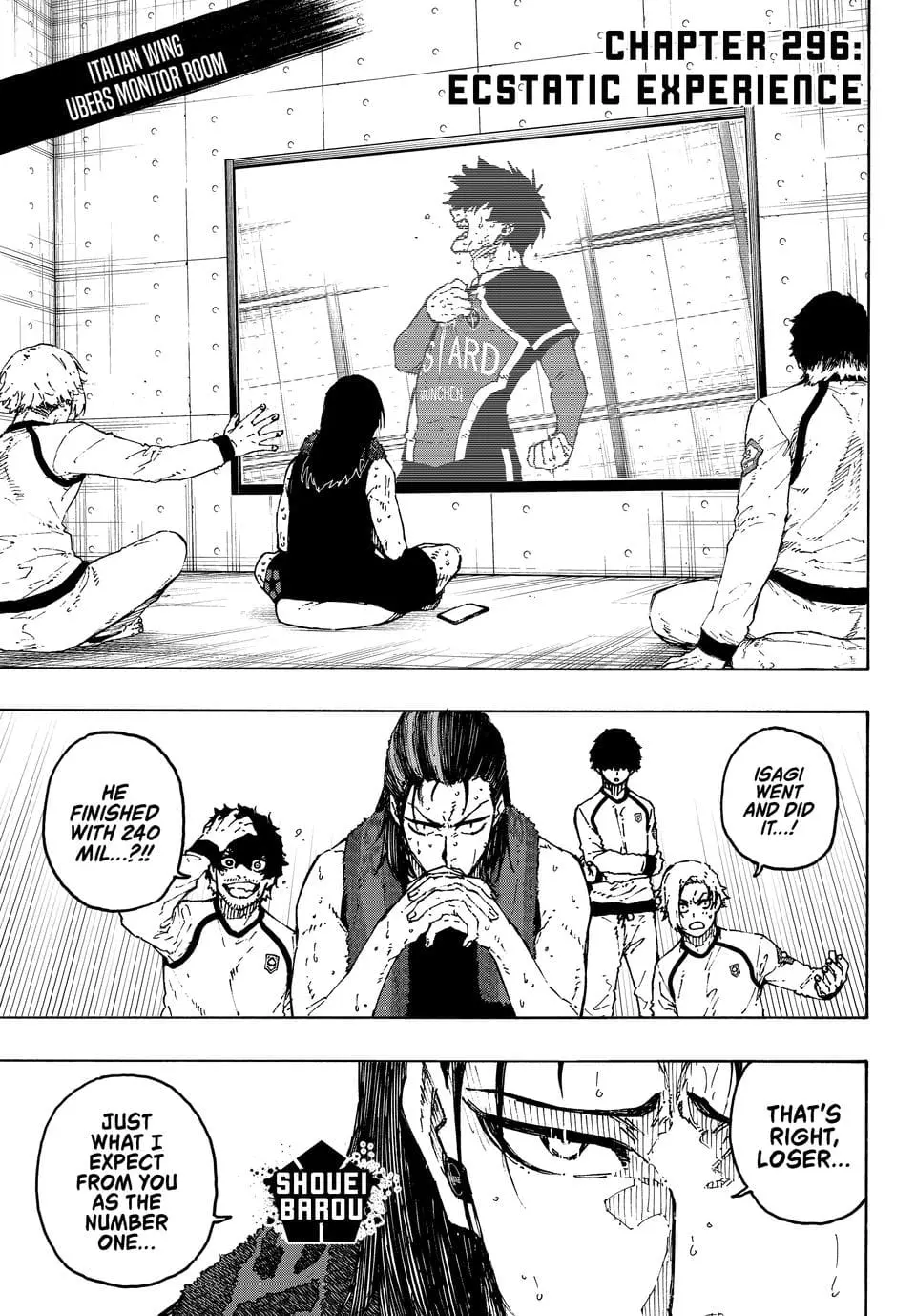 B Lock Manga, chapter 296, page 1
