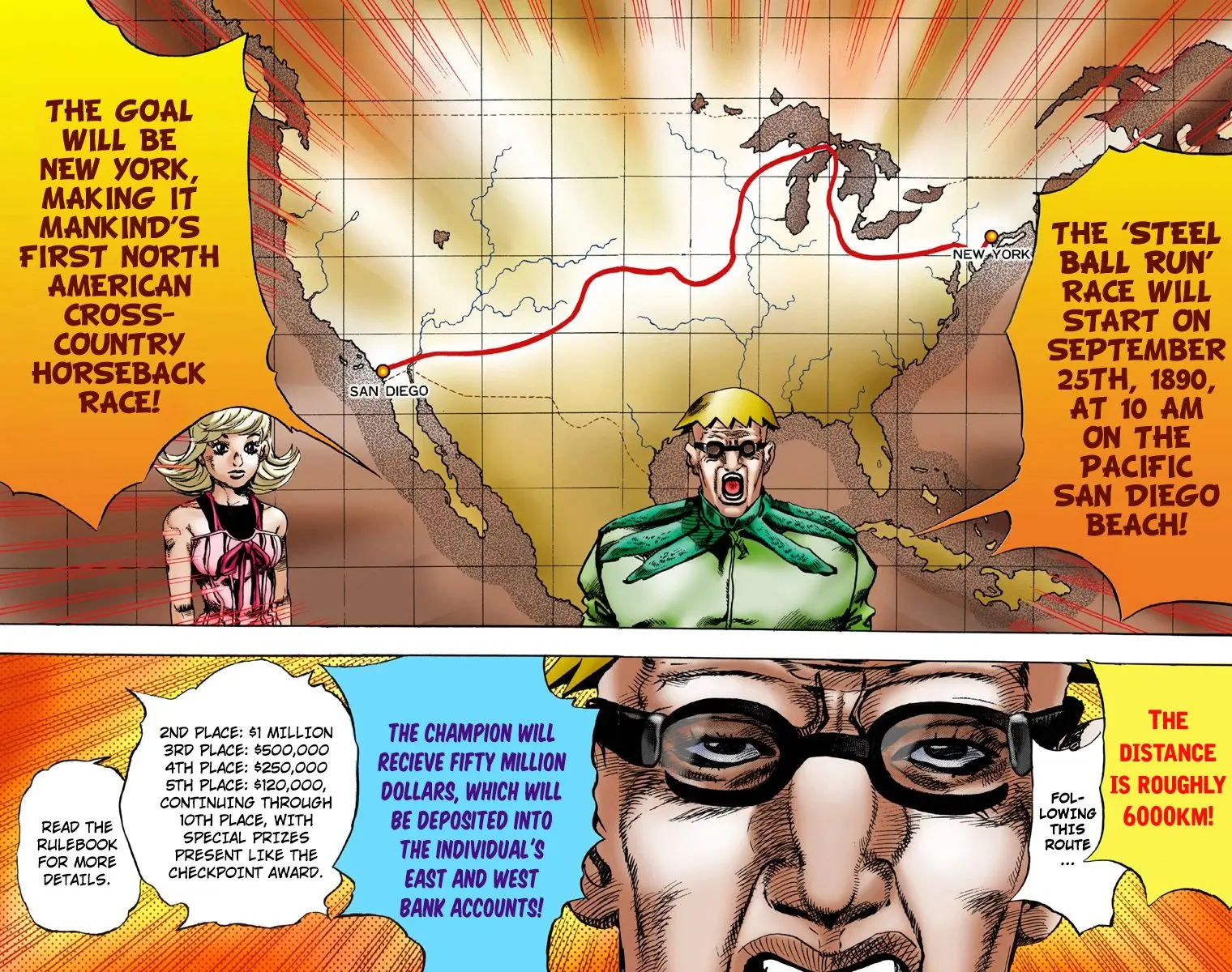 JoJo's Bizarre Adventure Steel Ball Run Colored Manga, chapter 1, page 29