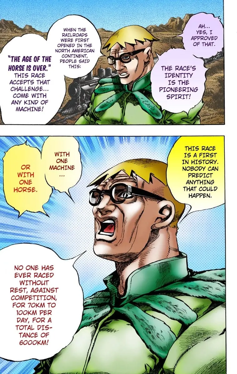 JoJo's Bizarre Adventure Steel Ball Run Colored Manga, chapter 1, page 31