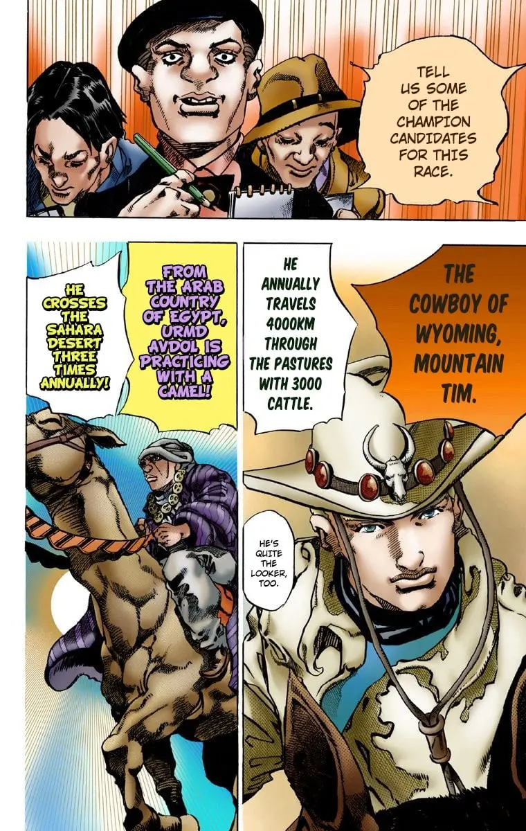JoJo's Bizarre Adventure Steel Ball Run Colored Manga, chapter 1, page 34