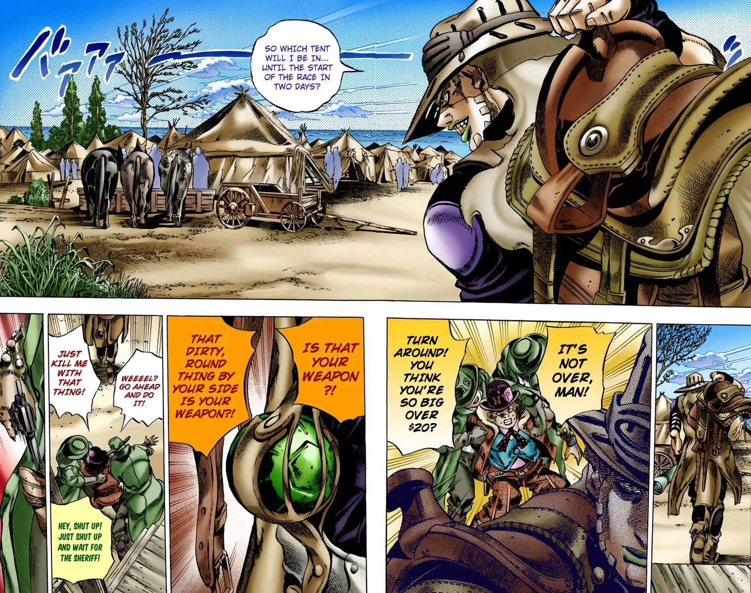 JoJo's Bizarre Adventure Steel Ball Run Colored Manga, chapter 2, page 12