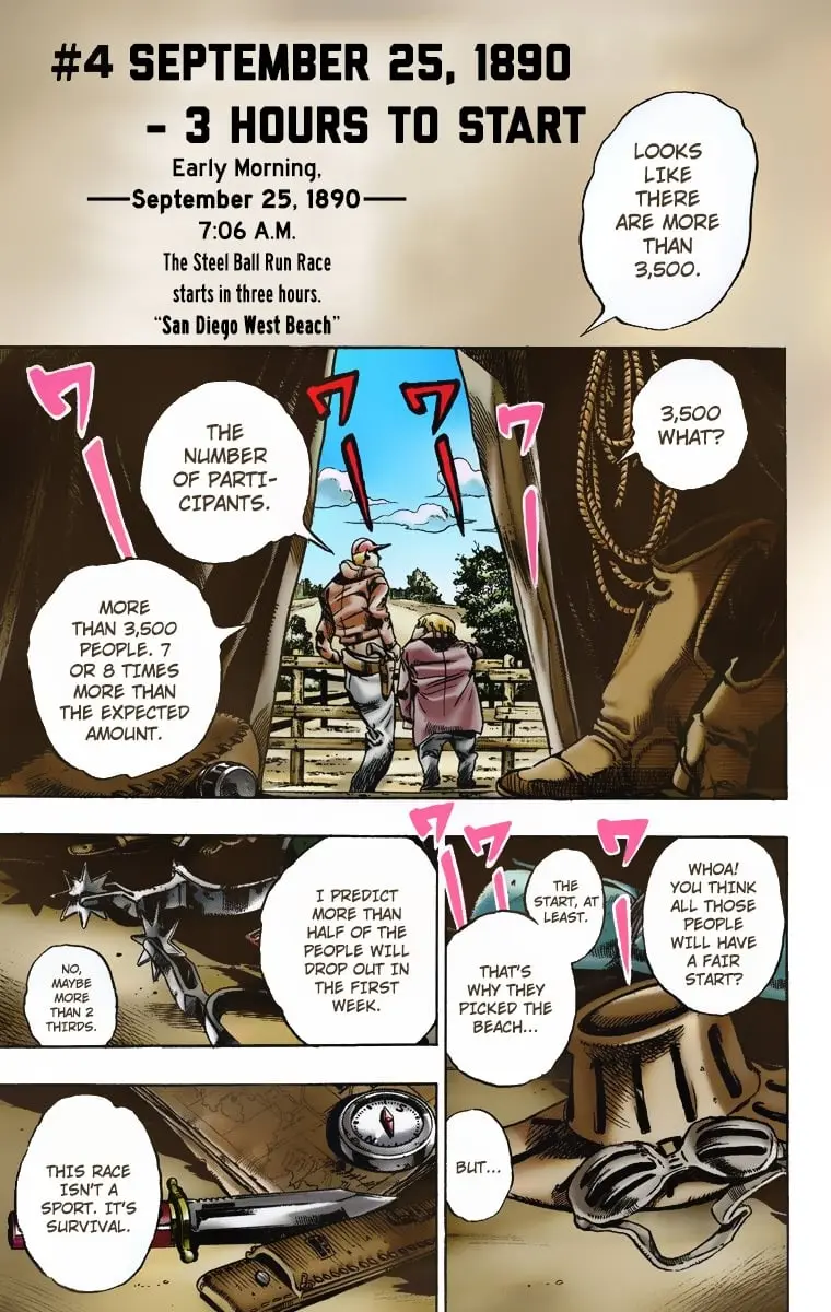 JoJo's Bizarre Adventure Steel Ball Run Colored Manga, chapter 4, page 1