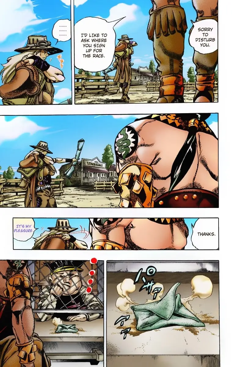JoJo's Bizarre Adventure Steel Ball Run Colored Manga, chapter 4, page 12