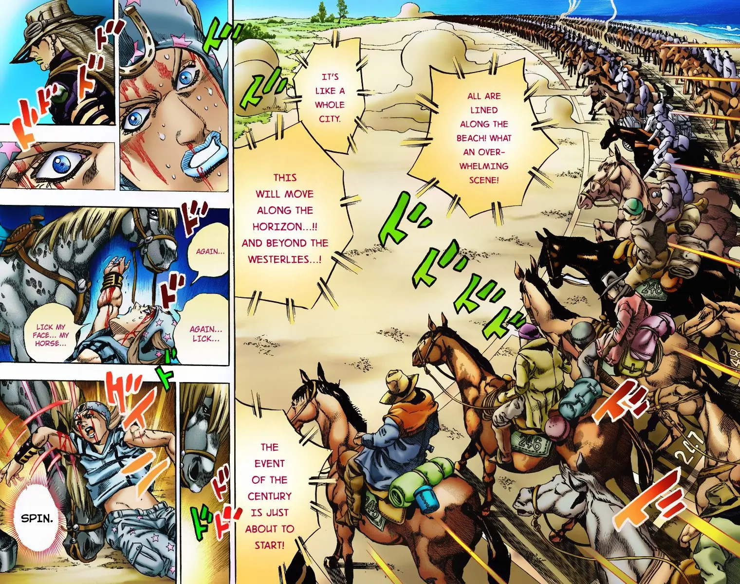 JoJo's Bizarre Adventure Steel Ball Run Colored Manga, chapter 4, page 24