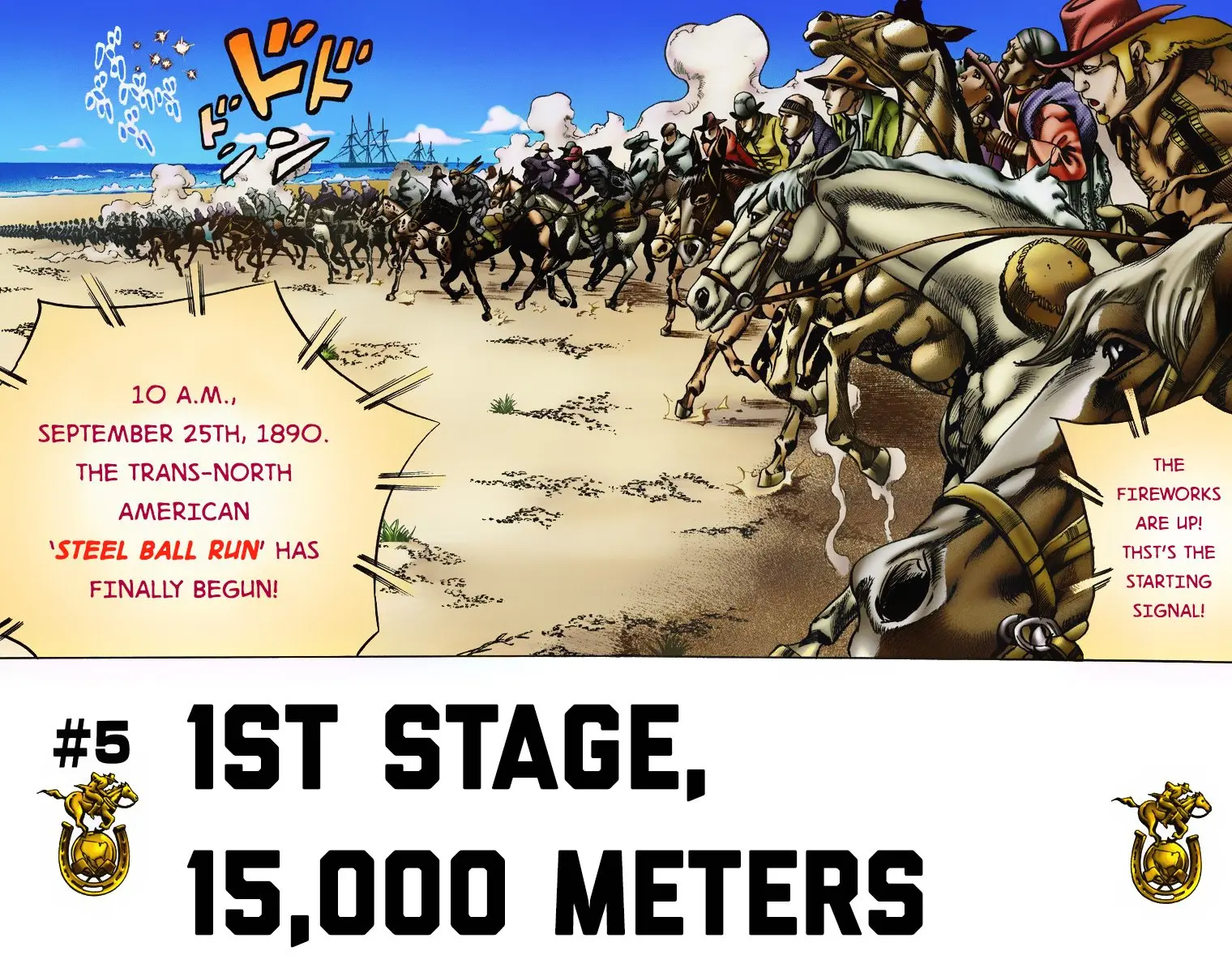 JoJo's Bizarre Adventure Steel Ball Run Colored Manga, chapter 5, page 2