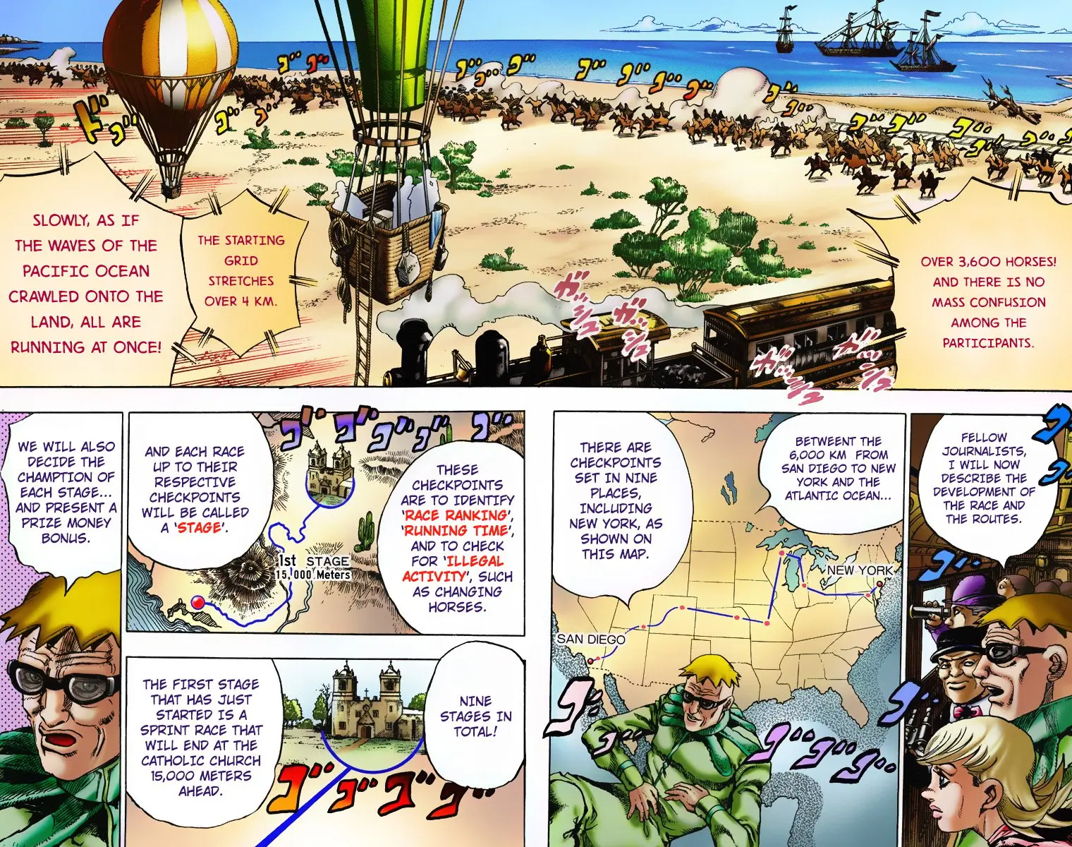 JoJo's Bizarre Adventure Steel Ball Run Colored Manga, chapter 5, page 3
