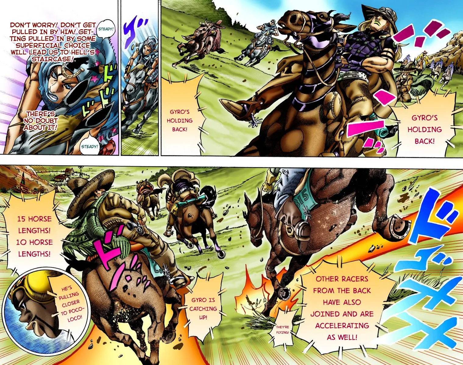 JoJo's Bizarre Adventure Steel Ball Run Colored Manga, chapter 9, page 12