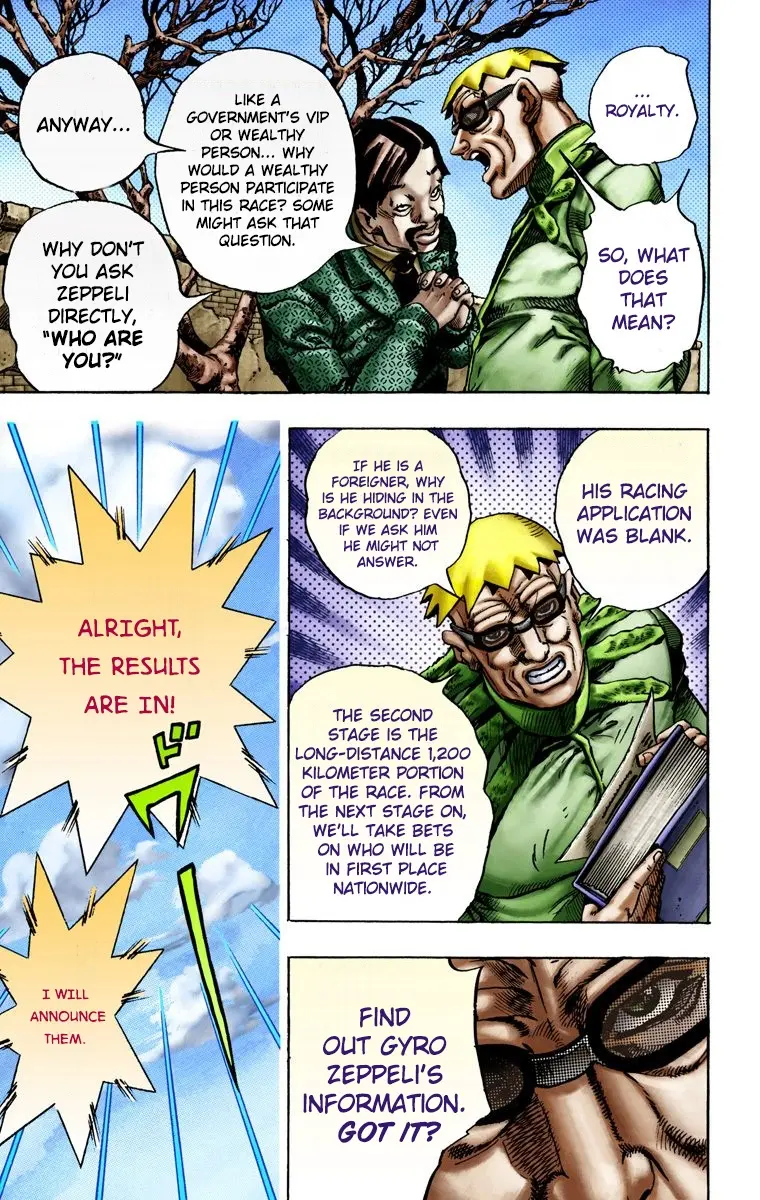 JoJo's Bizarre Adventure Steel Ball Run Colored Manga, chapter 12, page 10